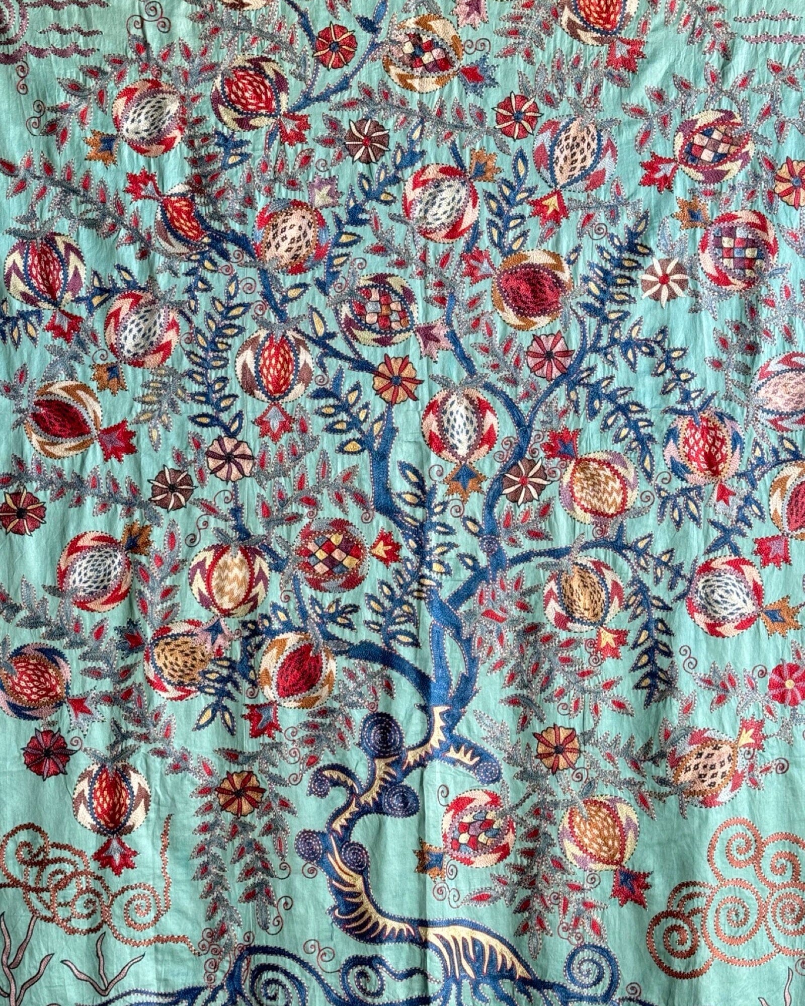 Hand Stitched All Silk Suzani (CSSU084644| 64 x 83") Suzani Aziz Suzani 