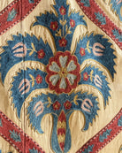 Hand Stitched All Silk Suzani (CSSU231322 | 62 x 82") Suzani Aziz Suzani 