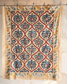 Hand Stitched All Silk Suzani (CSSU231322 | 62 x 82") Suzani Aziz Suzani 