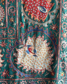 Hand Stitched All Silk Suzani (CSSU231622 | 83 1/2 x 106") Suzani Aziz Suzani 