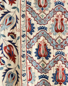 Hand Stitched All Silk Suzani (CSSU231822 | 61 1/2 x 75 1/2") Suzani Aziz Suzani 