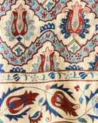 Hand Stitched All Silk Suzani (CSSU231822 | 61 1/2 x 75 1/2") Suzani Aziz Suzani 