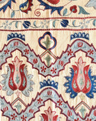 Hand Stitched All Silk Suzani (CSSU231822 | 61 1/2 x 75 1/2") Suzani Aziz Suzani 