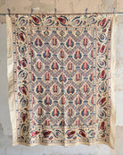 Hand Stitched All Silk Suzani (CSSU231822 | 61 1/2 x 75 1/2") Suzani Aziz Suzani 