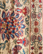 Hand Stitched All Silk Suzani (CSSU241922| 61 x 80 1/2") Suzani Aziz Suzani 