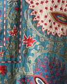 Hand Stitched Suzani (CSSU061323 | 84 x 108") Suzani Aziz Suzani 