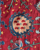 Hand Stitched Suzani (CSSU061523 | 120 x 108") Suzani Aziz Suzani 