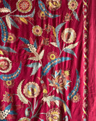 Hand Stitched Suzani (CSSU072123 | 104 x 128") Suzani Aziz Suzani 