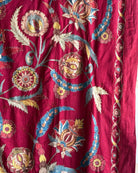 Hand Stitched Suzani (CSSU072123 | 104 x 128") Suzani Aziz Suzani 