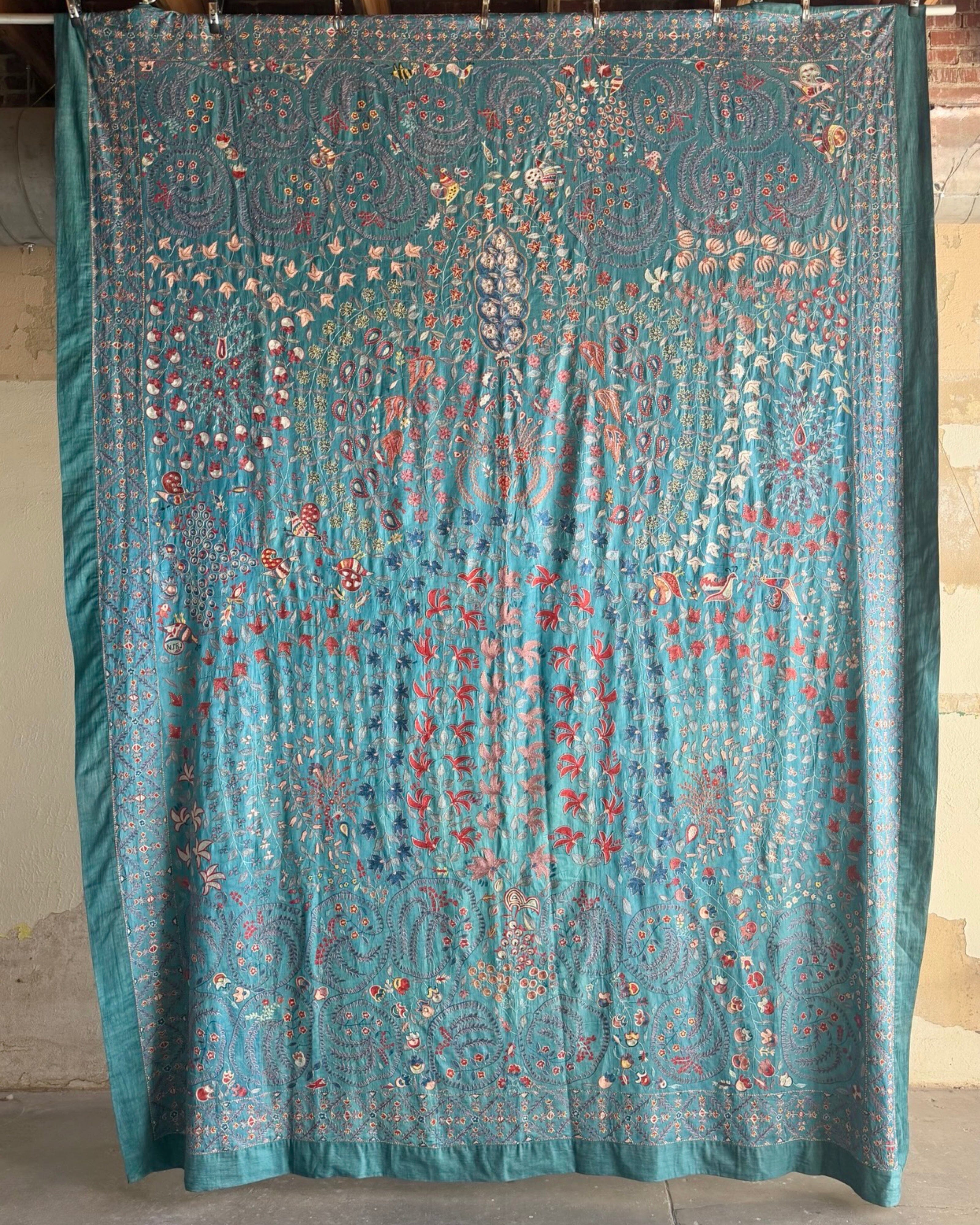 Hand Stitched Suzani (CSSU072523 | 136 x 100") Suzani Aziz Suzani 