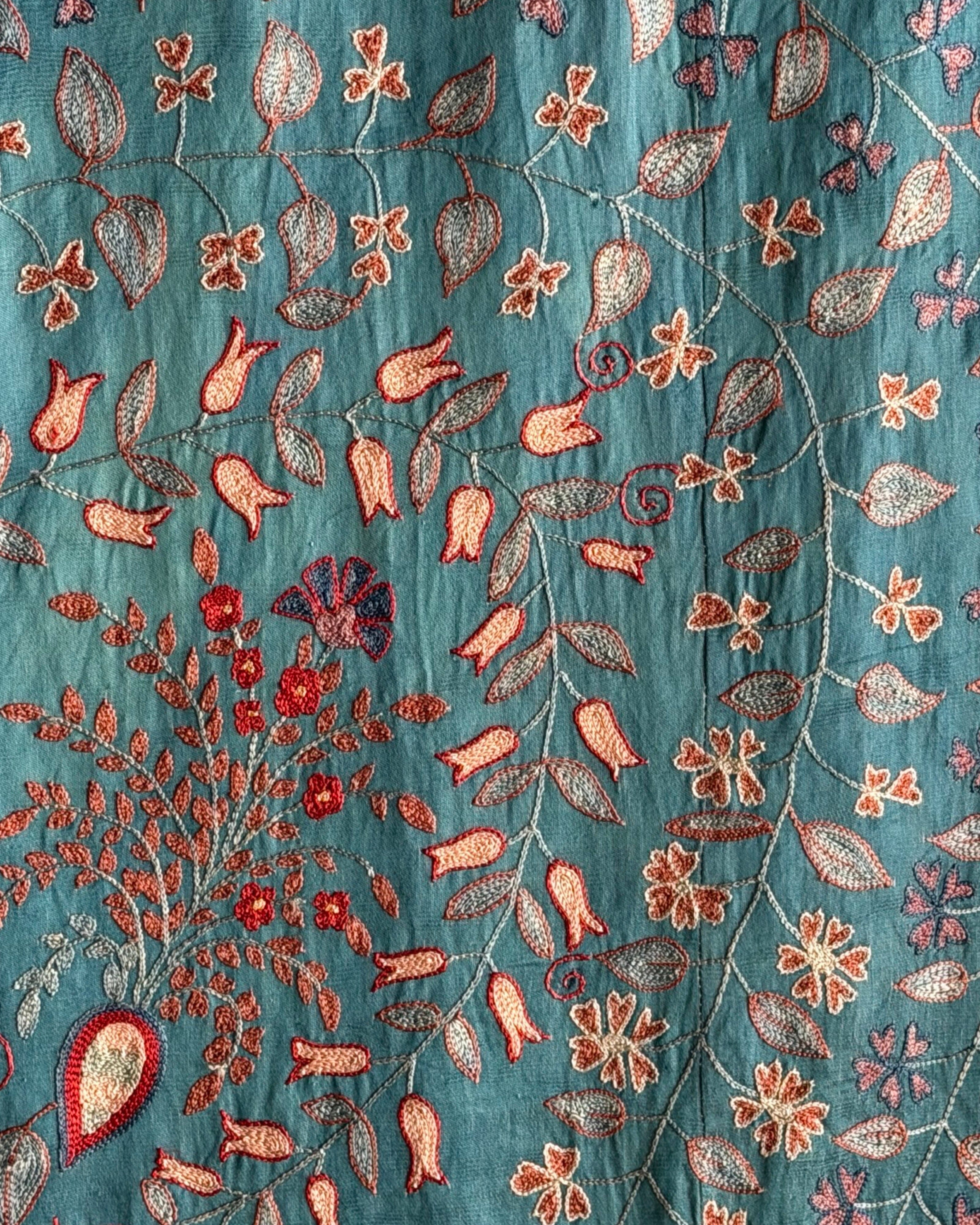Hand Stitched Suzani (CSSU072523 | 136 x 100") Suzani Aziz Suzani 