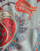 Hand Stitched Suzani (CSSU080424 | 43 x 61") Suzani Aziz Suzani 