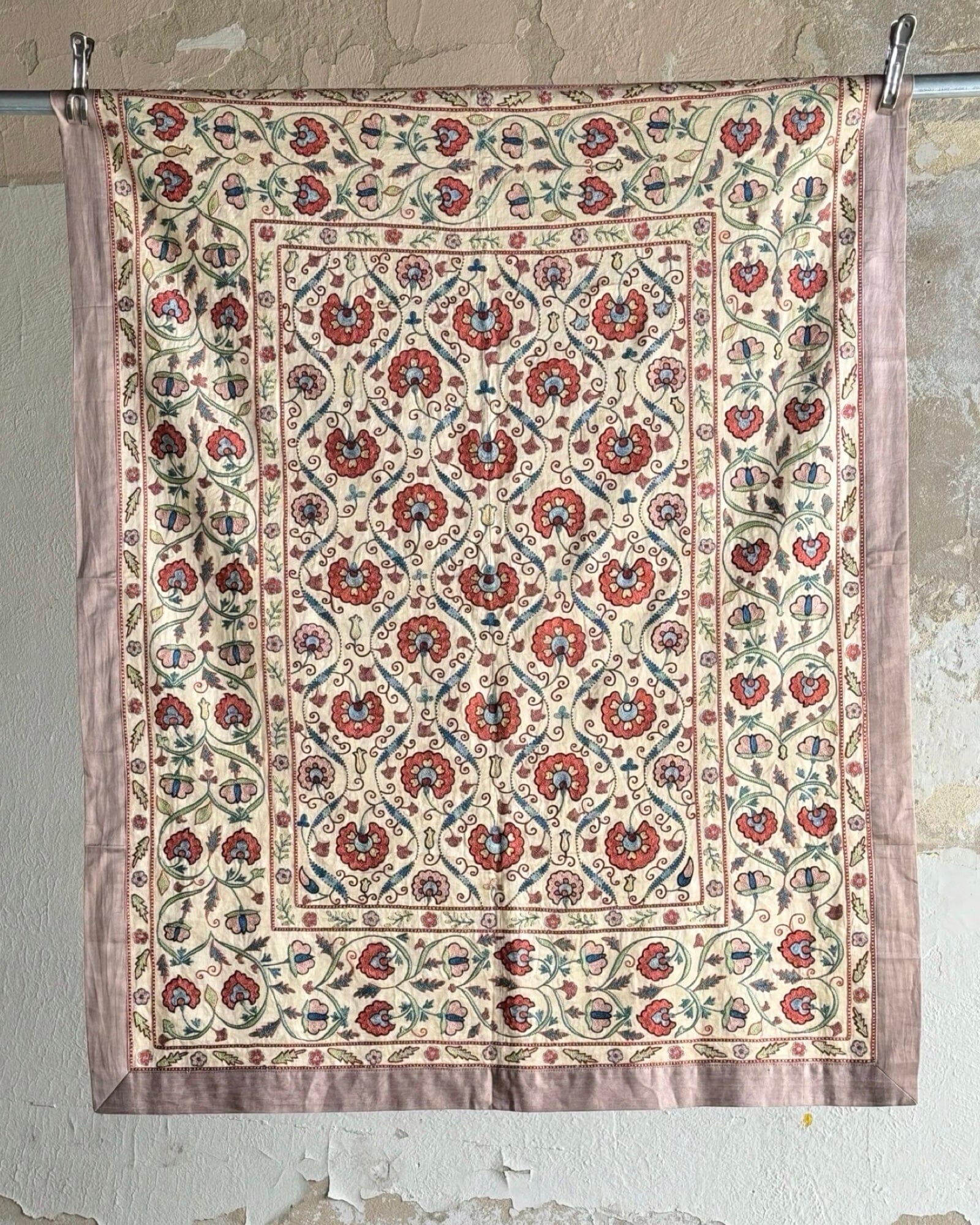 Hand Stitched Suzani (CSSU081024 | x ") Suzani Aziz Suzani 