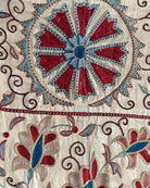 Hand Stitched Suzani (CSSU210921 | 80 x 102") Suzani Aziz Suzani 