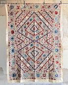 Hand Stitched Suzani (CSSU211621 | 60 x 85") Suzani Aziz Suzani 