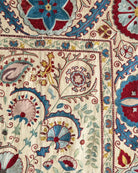 Hand Stitched Suzani (CSSU212521 | 62 x 79") Suzani Aziz Suzani 