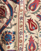 Hand Stitched Suzani (CSSU220322 | 62 x 74 1/2") Suzani Aziz Suzani 