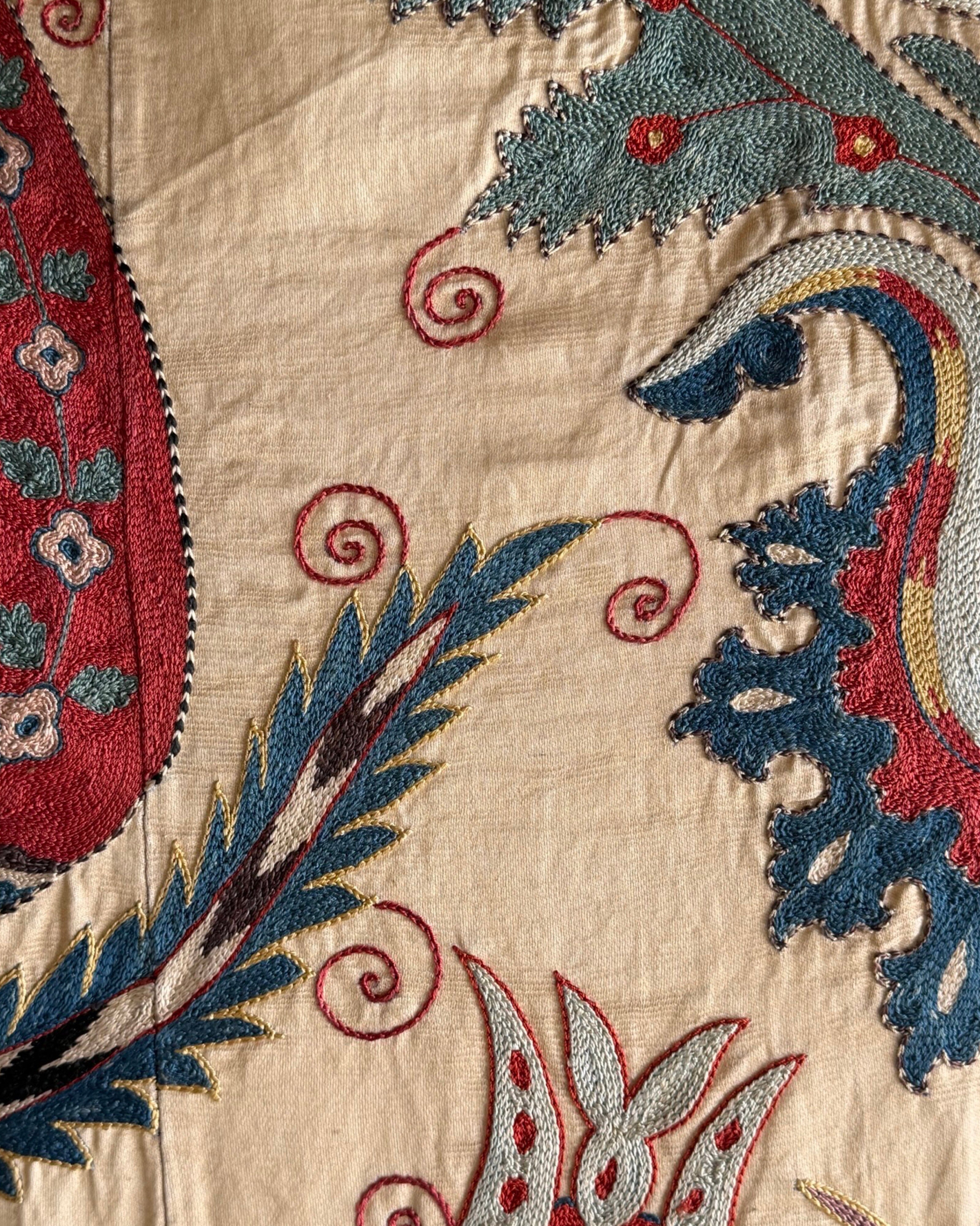 Hand Stitched Suzani (CSSU220722 | 61 x 82") Suzani Aziz Suzani 