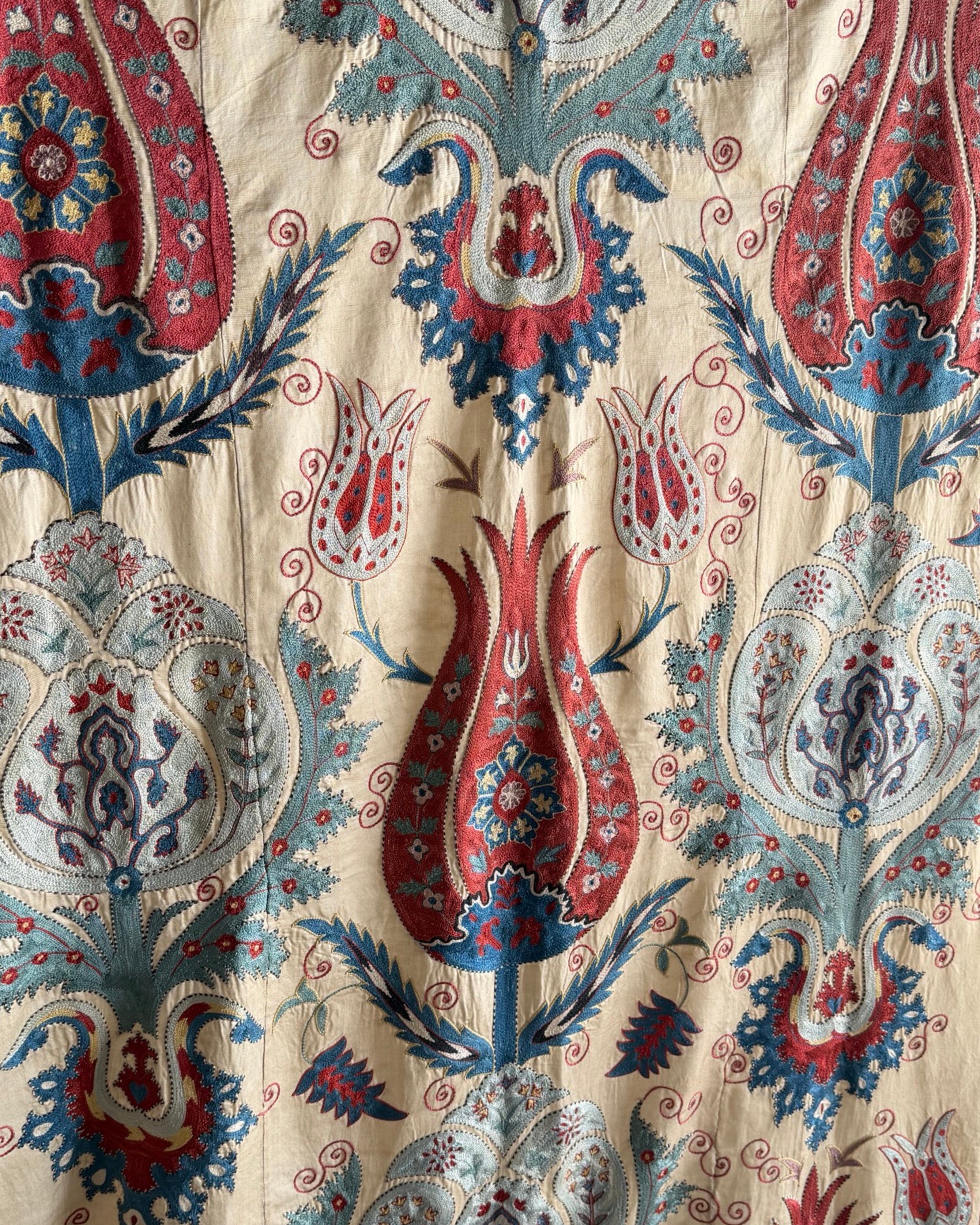 Hand Stitched Suzani (CSSU220722 | 61 x 82") Suzani Aziz Suzani 