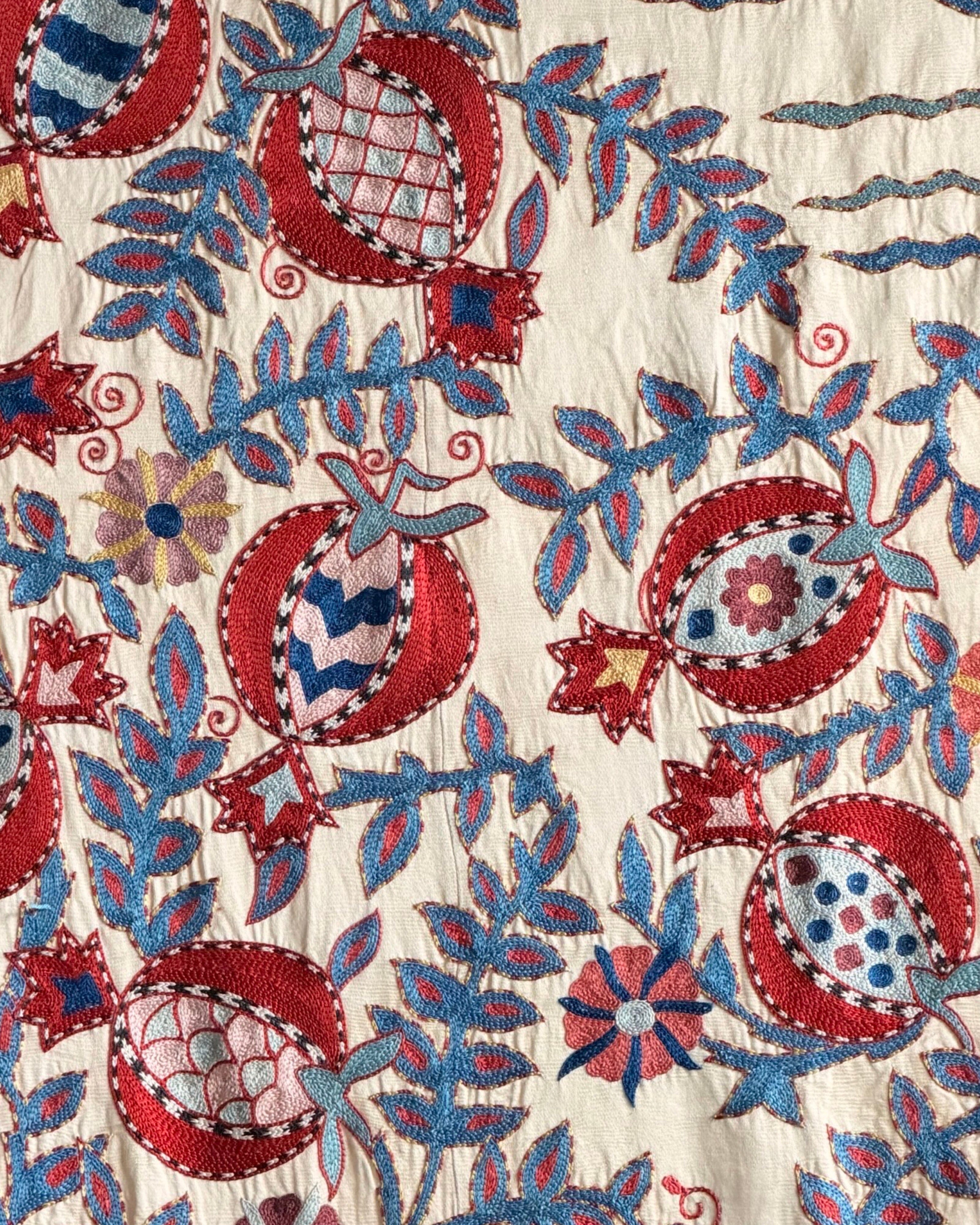 Hand Stitched Suzani (CSSU221022| 61 x 75") Suzani Aziz Suzani 