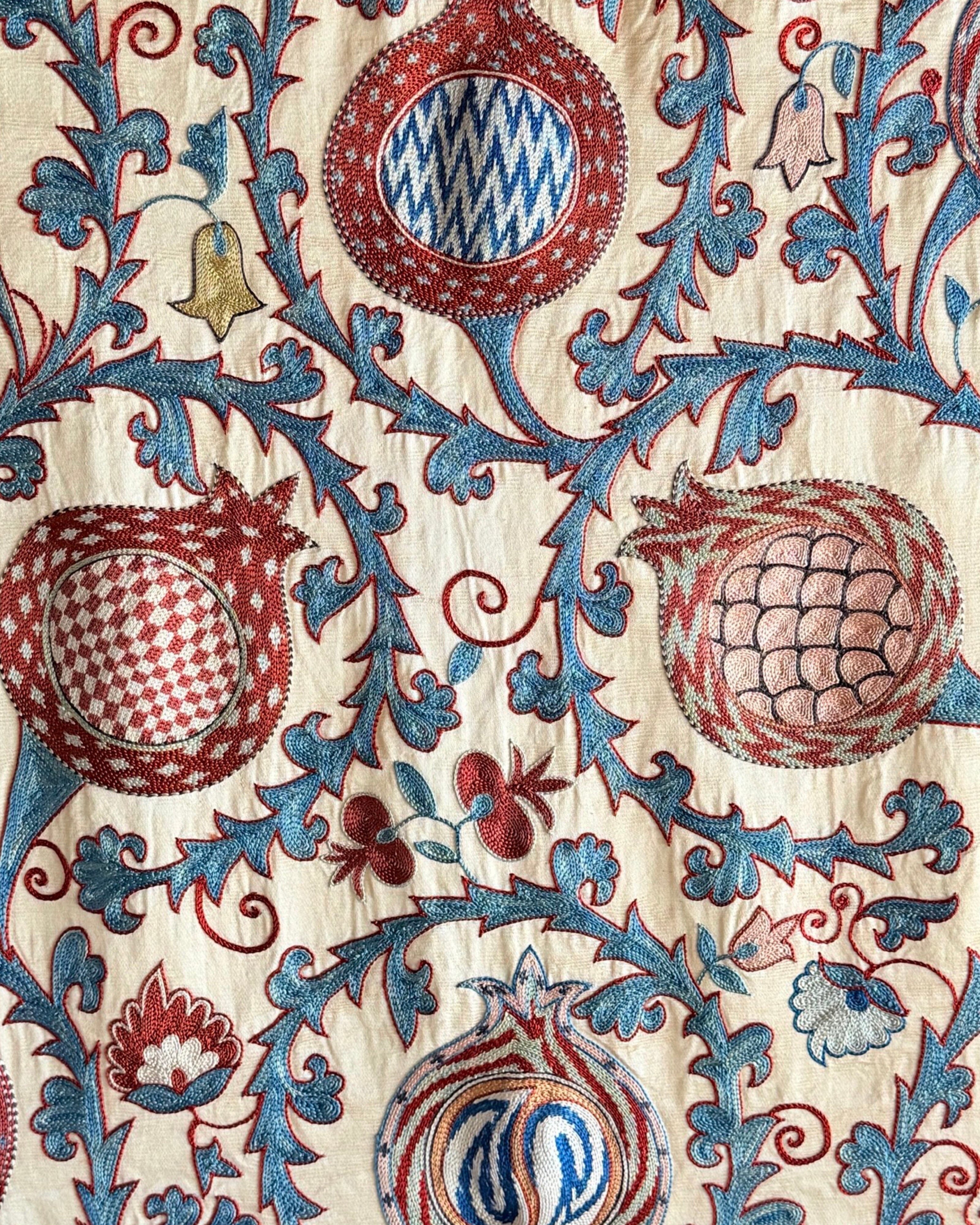 Hand Stitched Suzani (CSSU221322| 62 x 78") Suzani Aziz Suzani 