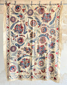Hand Stitched Suzani (CSSU221822| 60 1/4 x 81") Suzani Aziz Suzani 
