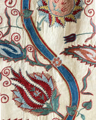 Hand Stitched Suzani (CSSU221922| 62 x 75 1/2") Suzani Aziz Suzani 