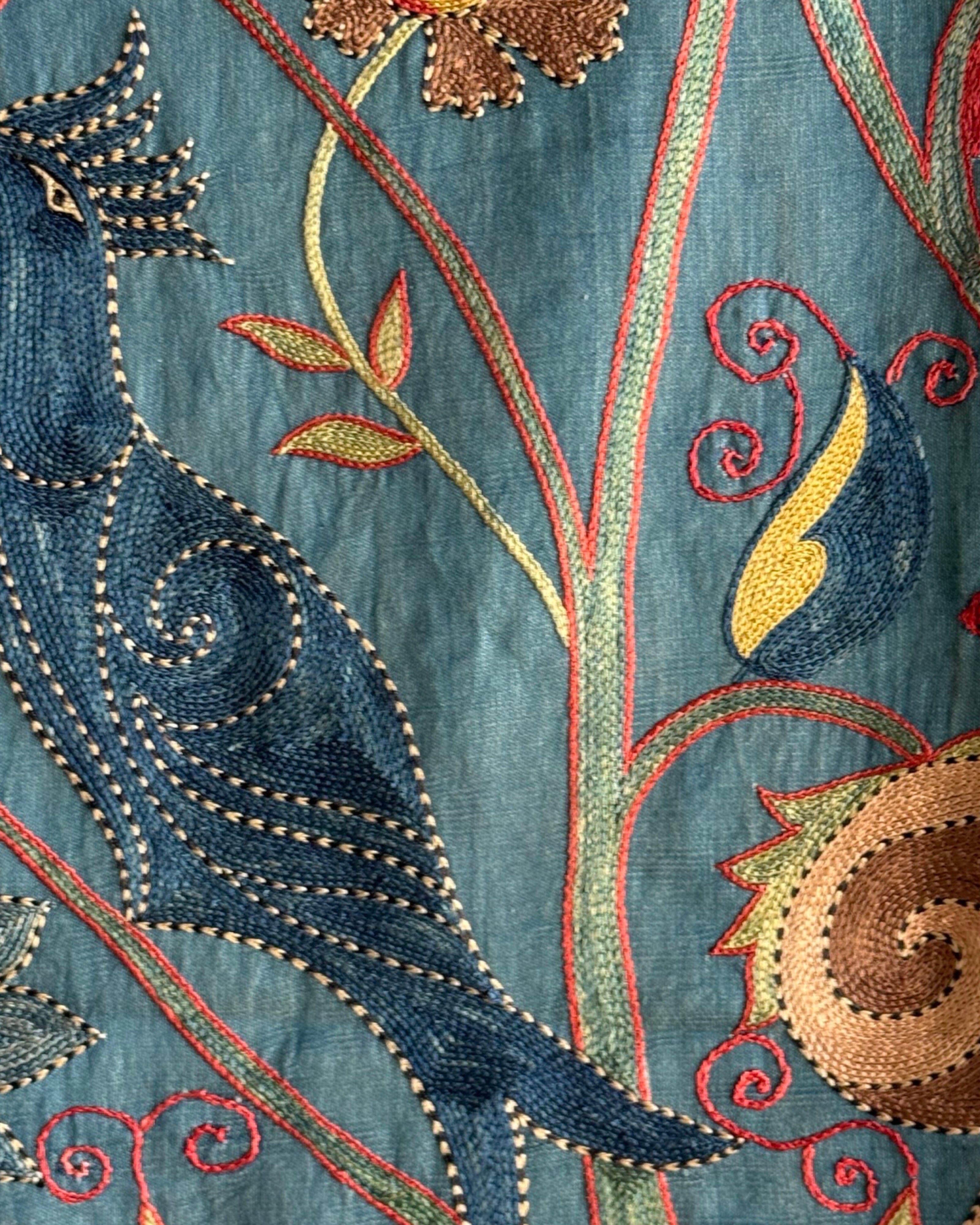 Hand Stitched Suzani (CSSU41725 | 42 x 63") Suzani Aziz Suzani 