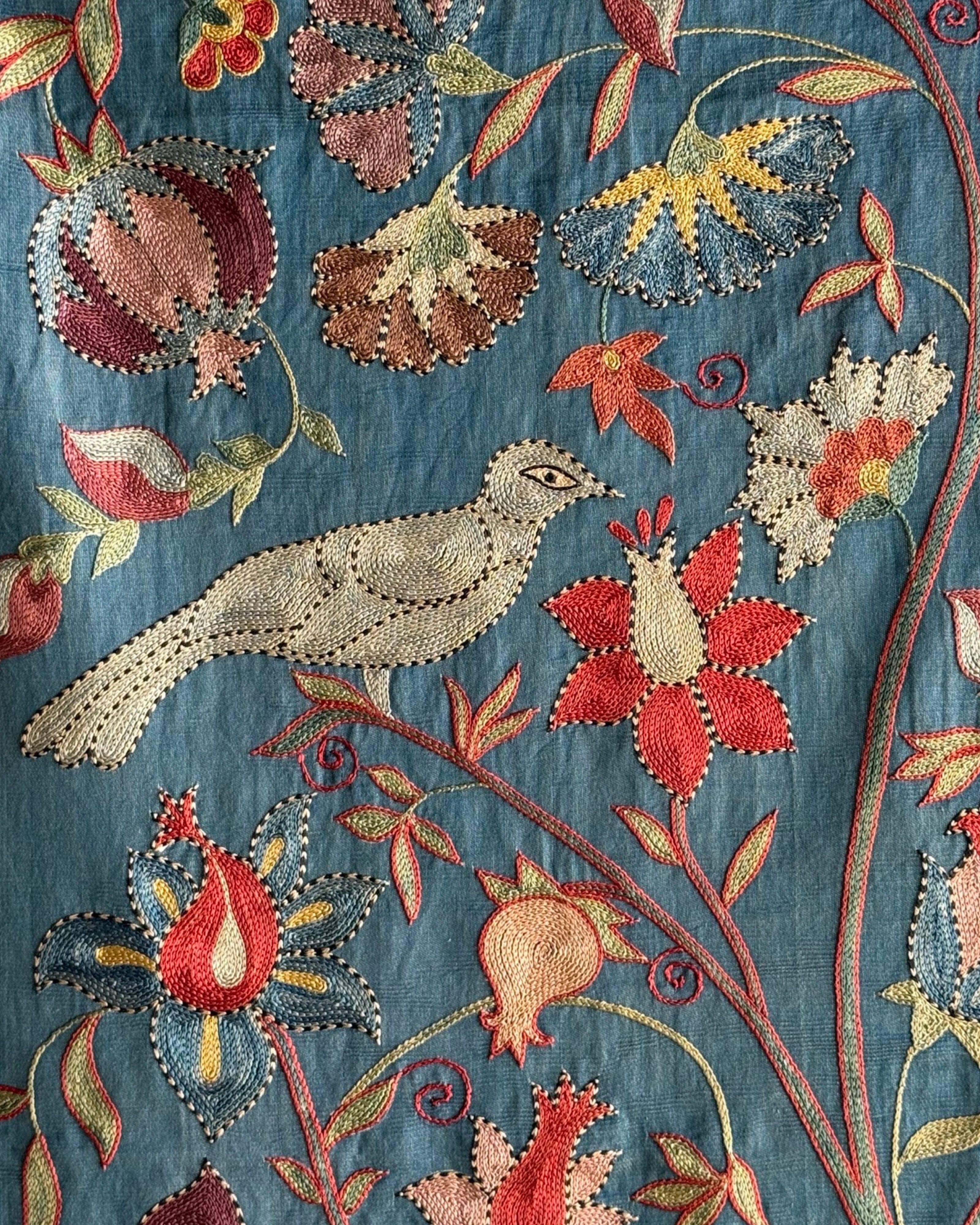 Hand Stitched Suzani (CSSU41725 | 42 x 63") Suzani Aziz Suzani 