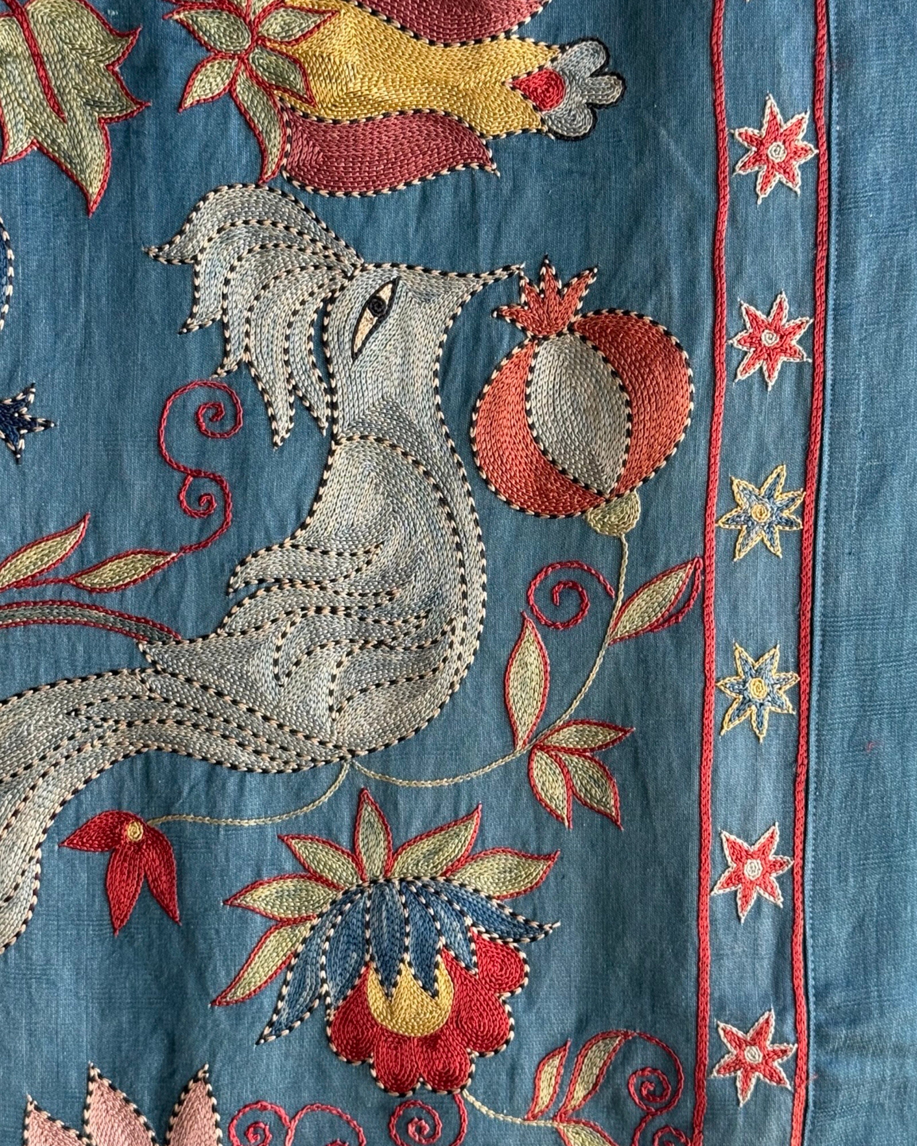 Hand Stitched Suzani (CSSU41725 | 42 x 63") Suzani Aziz Suzani 
