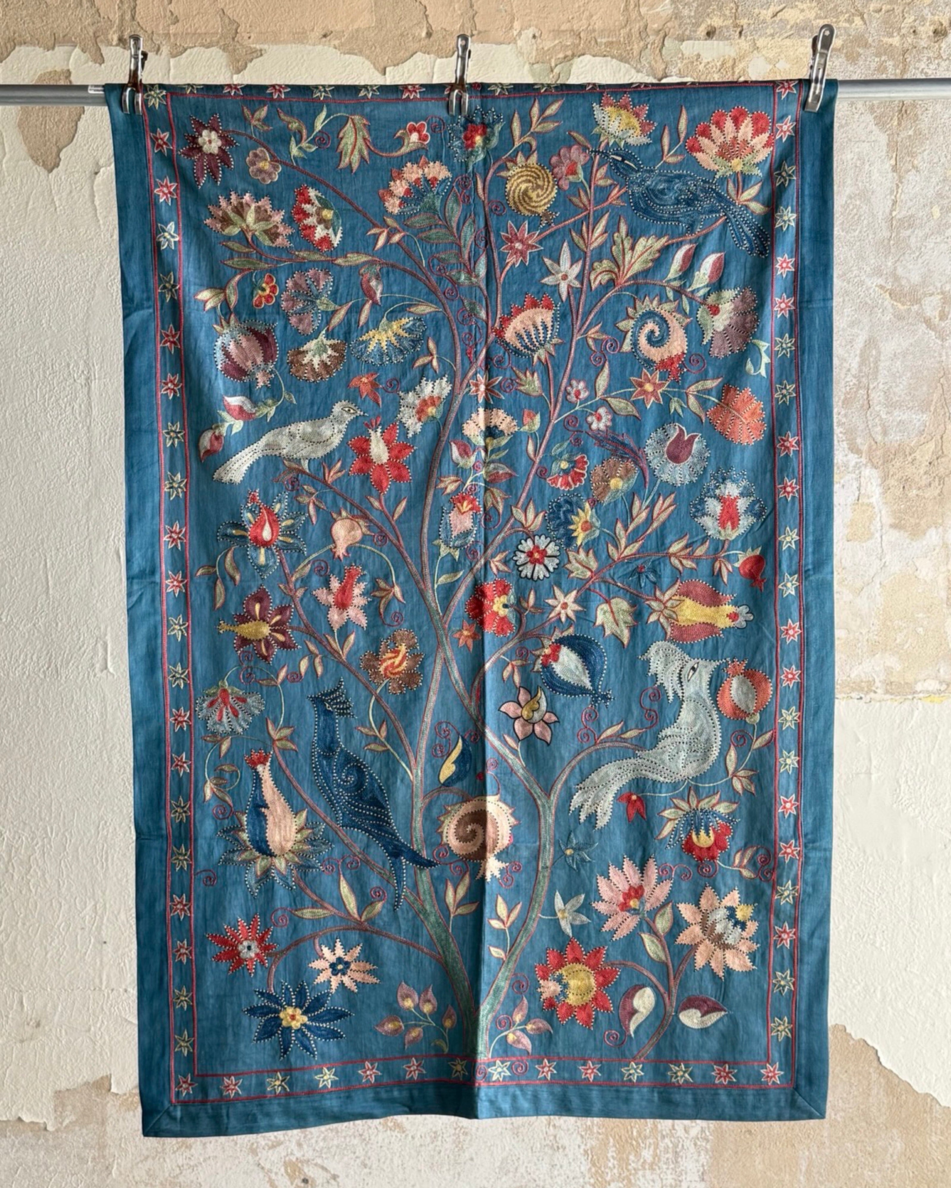 Hand Stitched Suzani (CSSU41725 | 42 x 63") Suzani Aziz Suzani 
