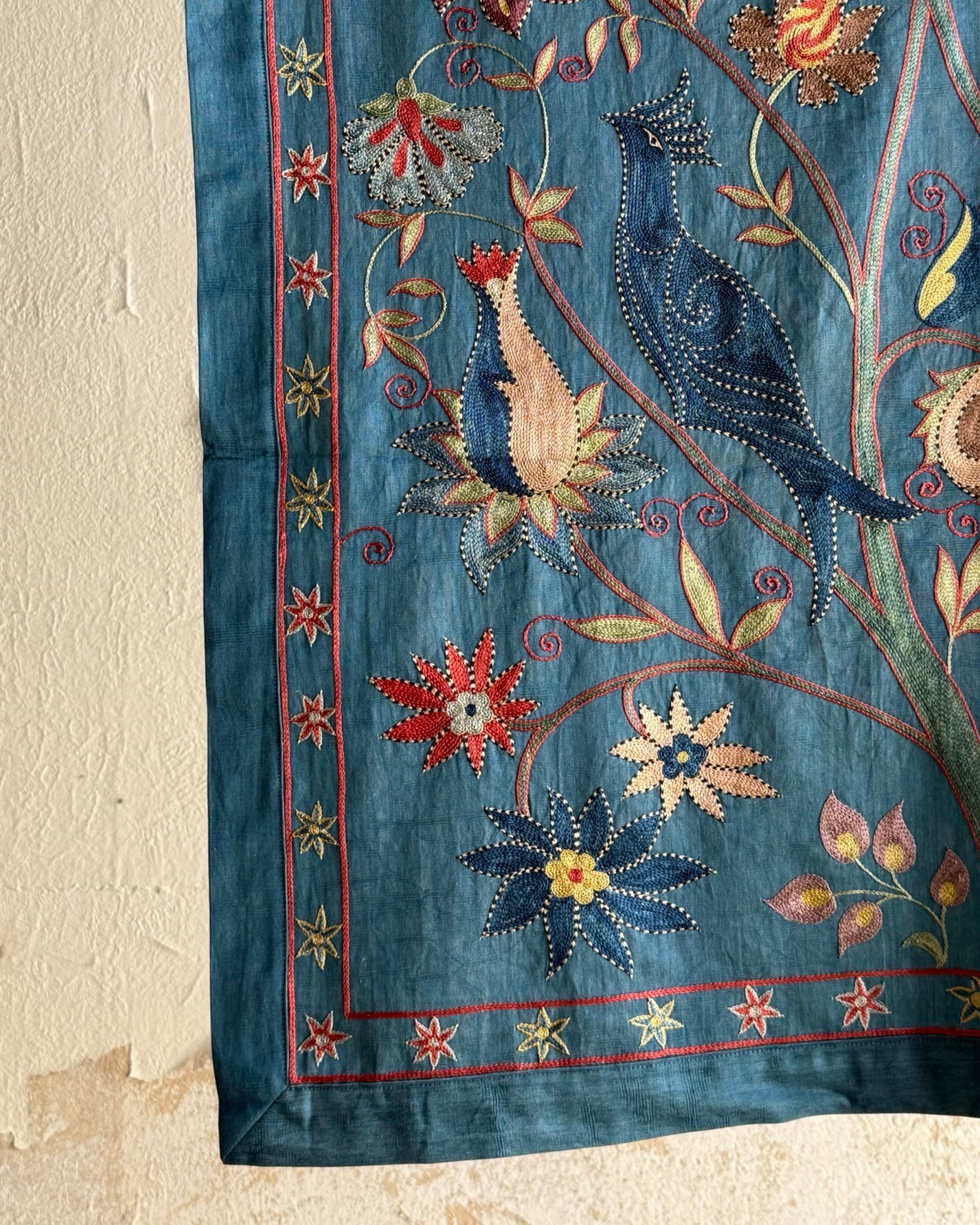 Hand Stitched Suzani (CSSU41725 | 42 x 63") Suzani Aziz Suzani 