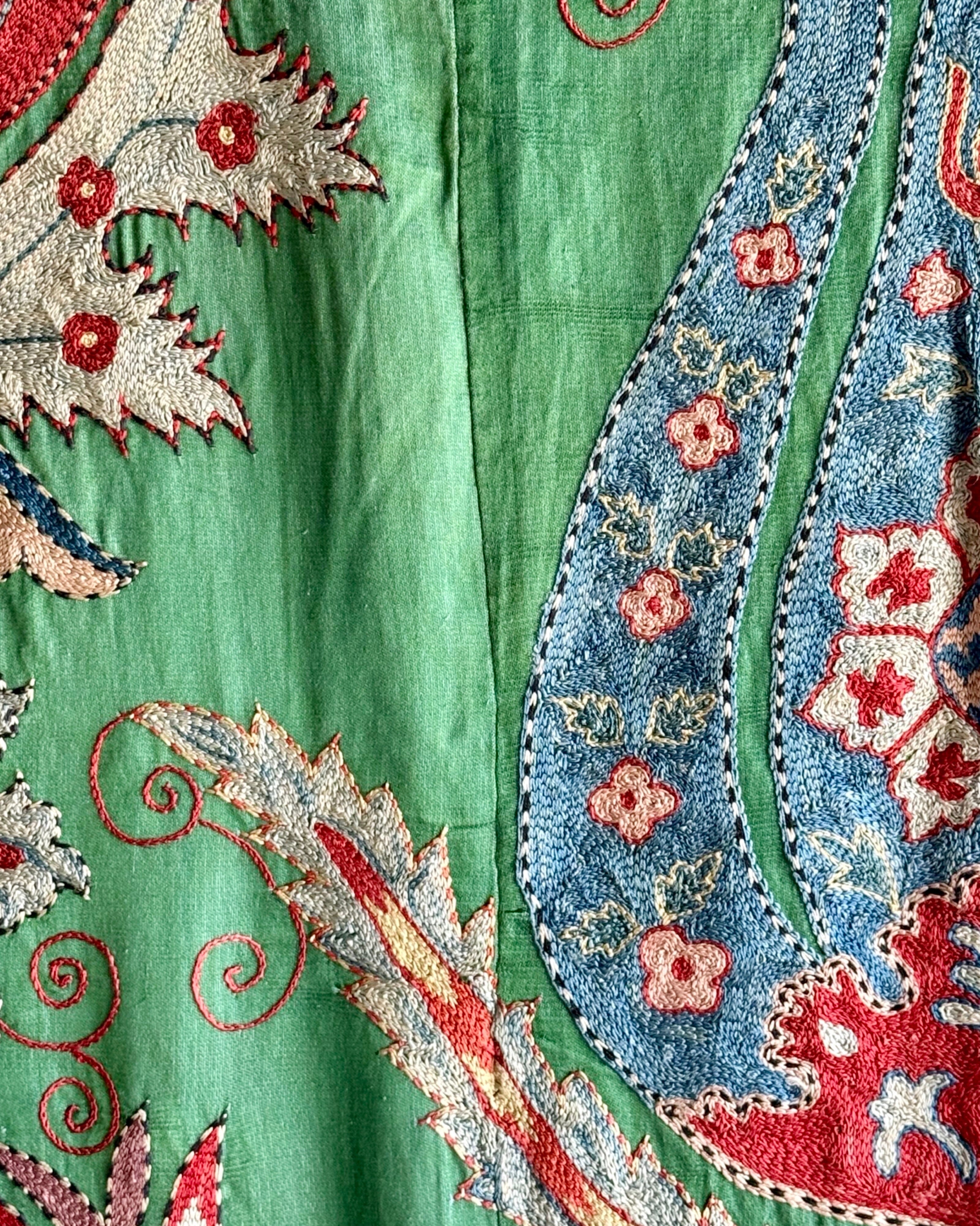 Hand Stitched Suzani (CSSU43125 | 63 x 88") Suzani Aziz Suzani 
