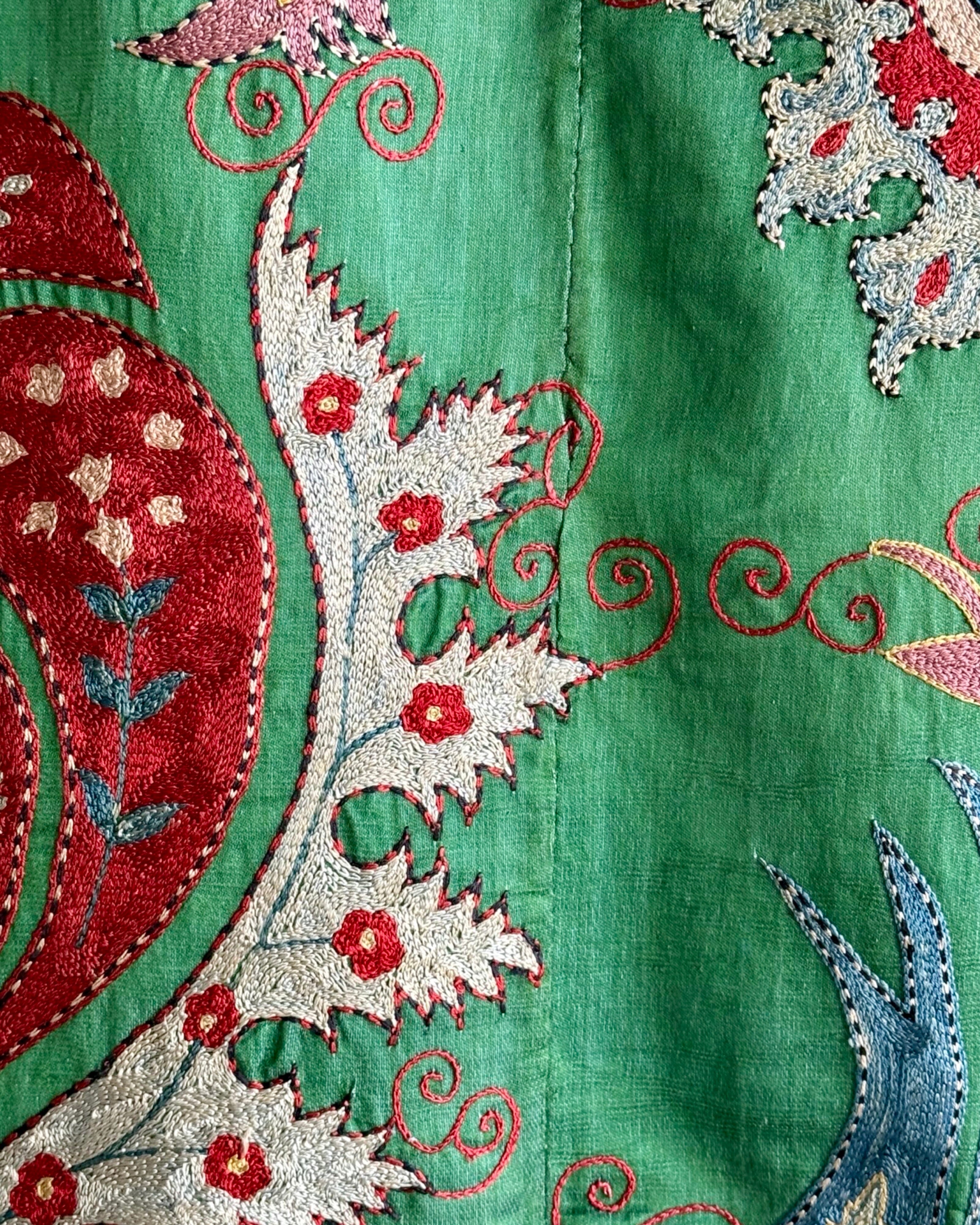 Hand Stitched Suzani (CSSU43125 | 63 x 88") Suzani Aziz Suzani 