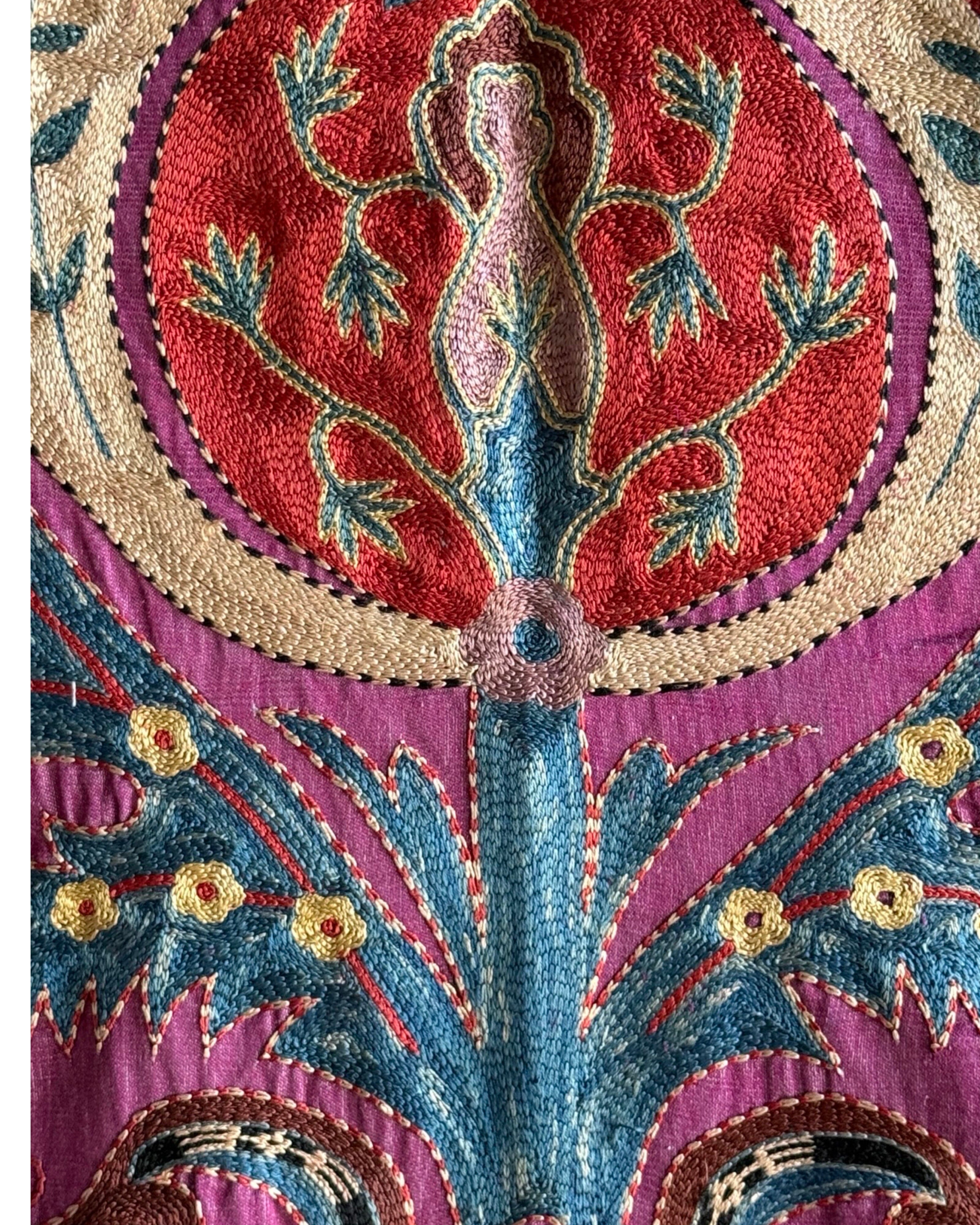 Hand Stitched Suzani (CSSU44025 | 64 x 88") Suzani Aziz Suzani 