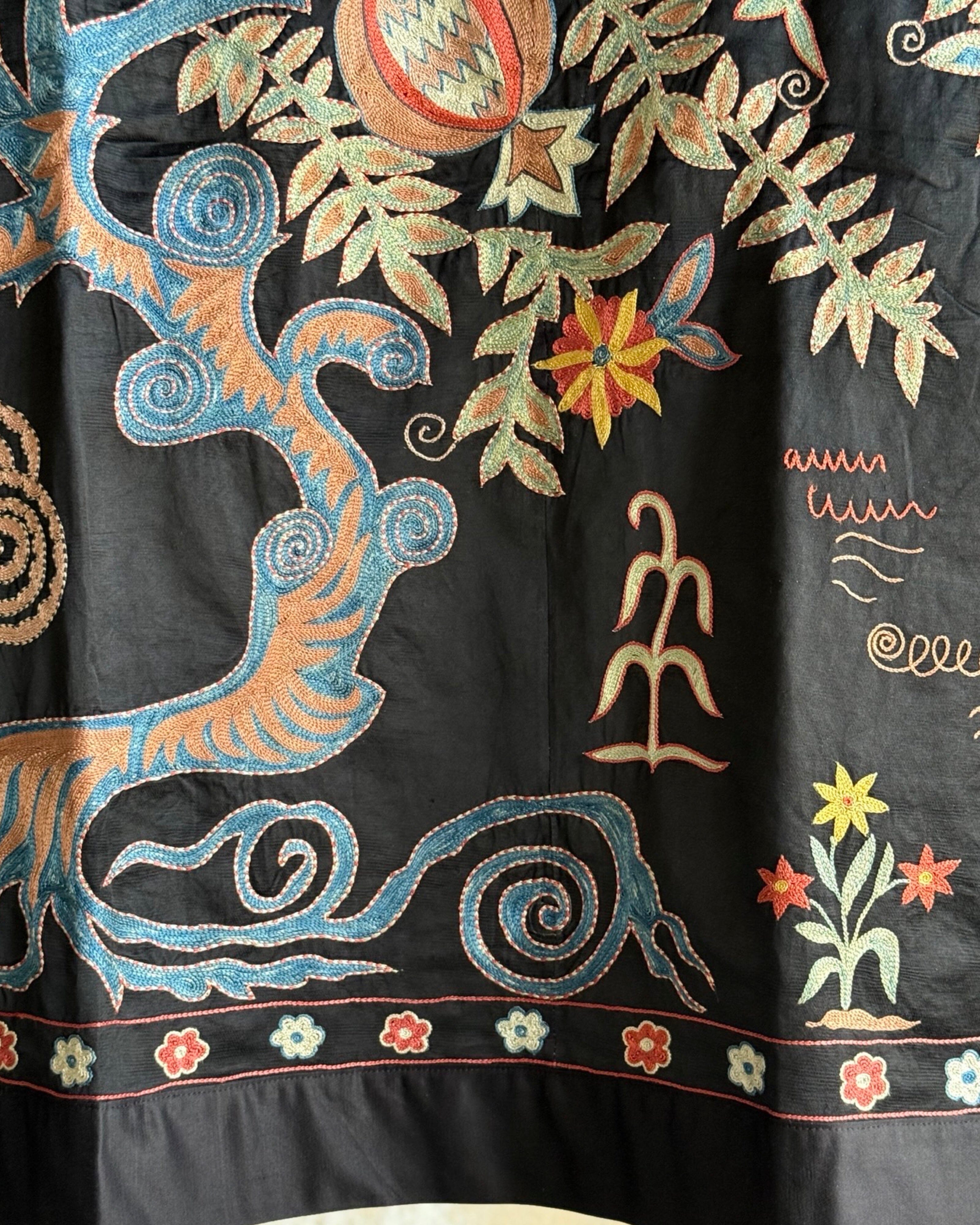 Hand Stitched Suzani (CSSU44325| 64 x 88") Suzani Aziz Suzani 