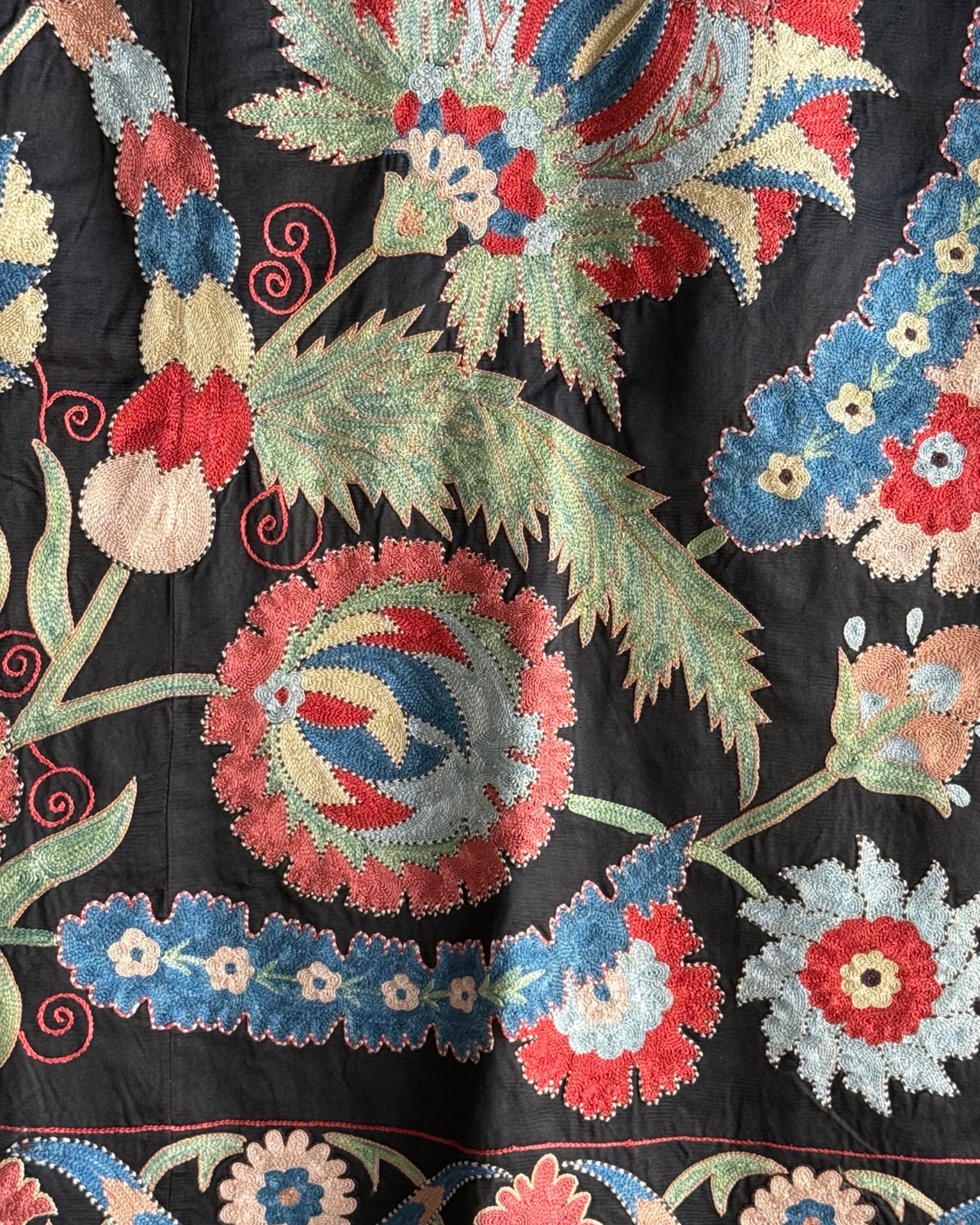 Hand Stitched Suzani (CSSU44525 | 65 x 80") Suzani Aziz Suzani 