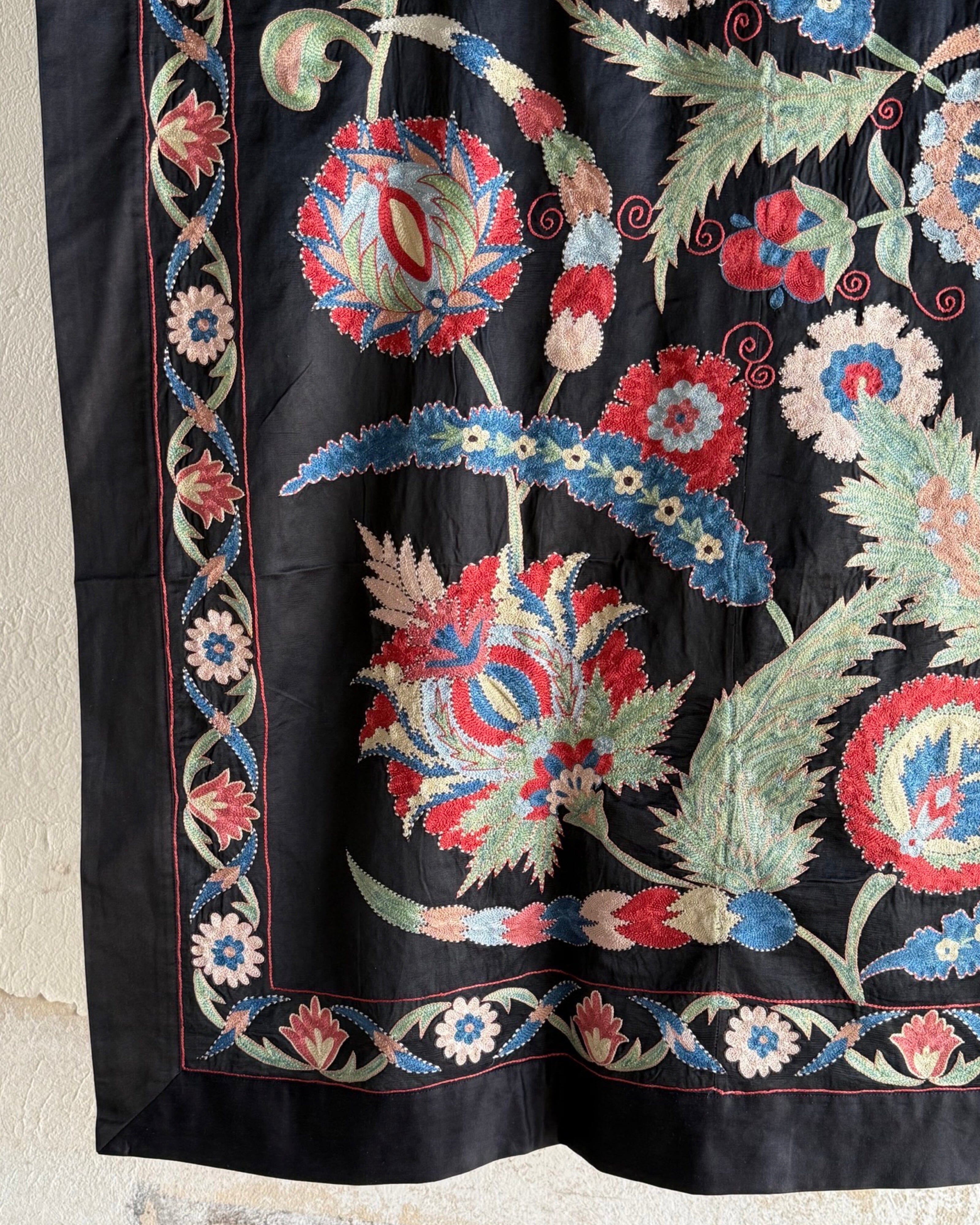 Hand Stitched Suzani (CSSU44525 | 65 x 80") Suzani Aziz Suzani 
