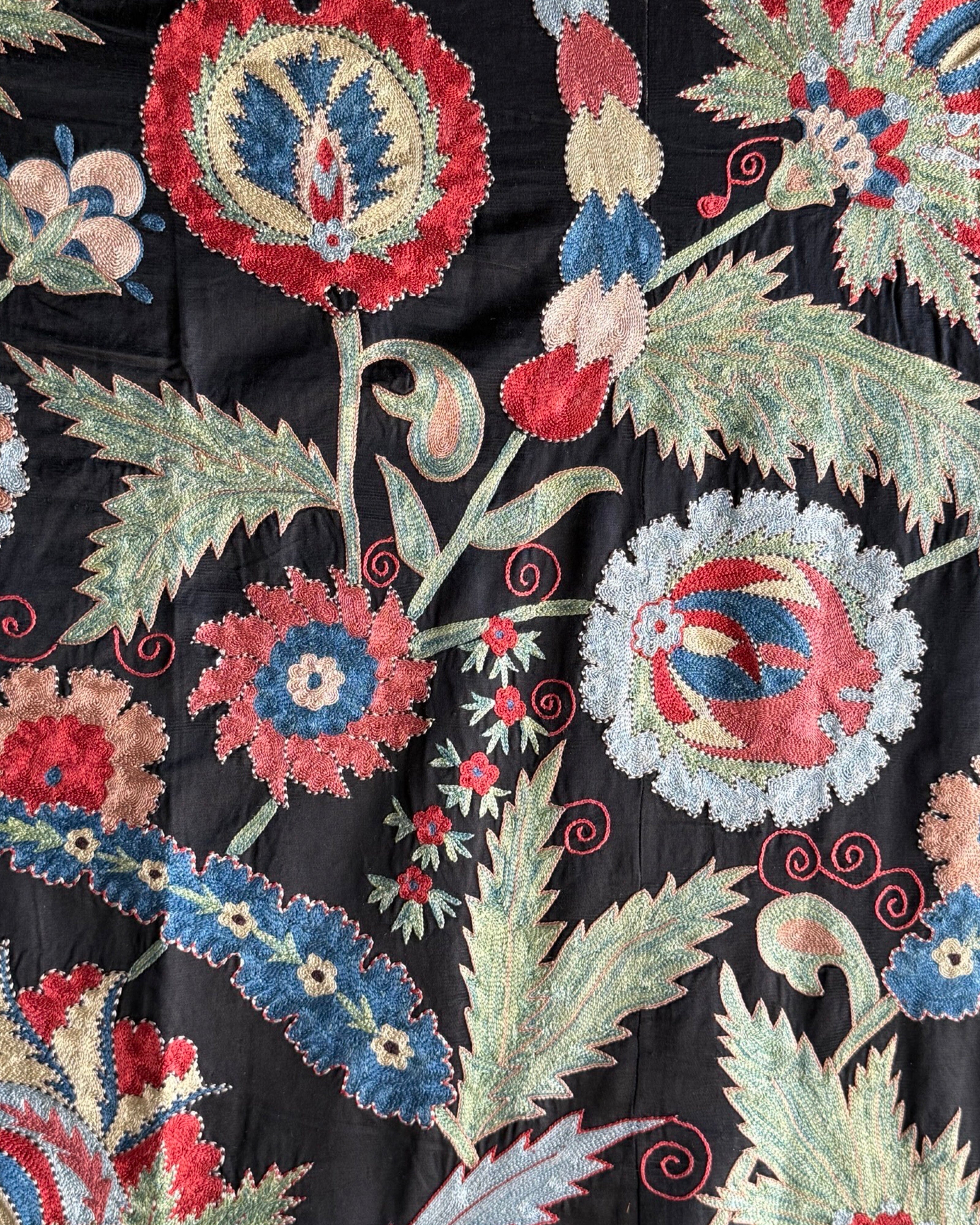 Hand Stitched Suzani (CSSU44525 | 65 x 80") Suzani Aziz Suzani 
