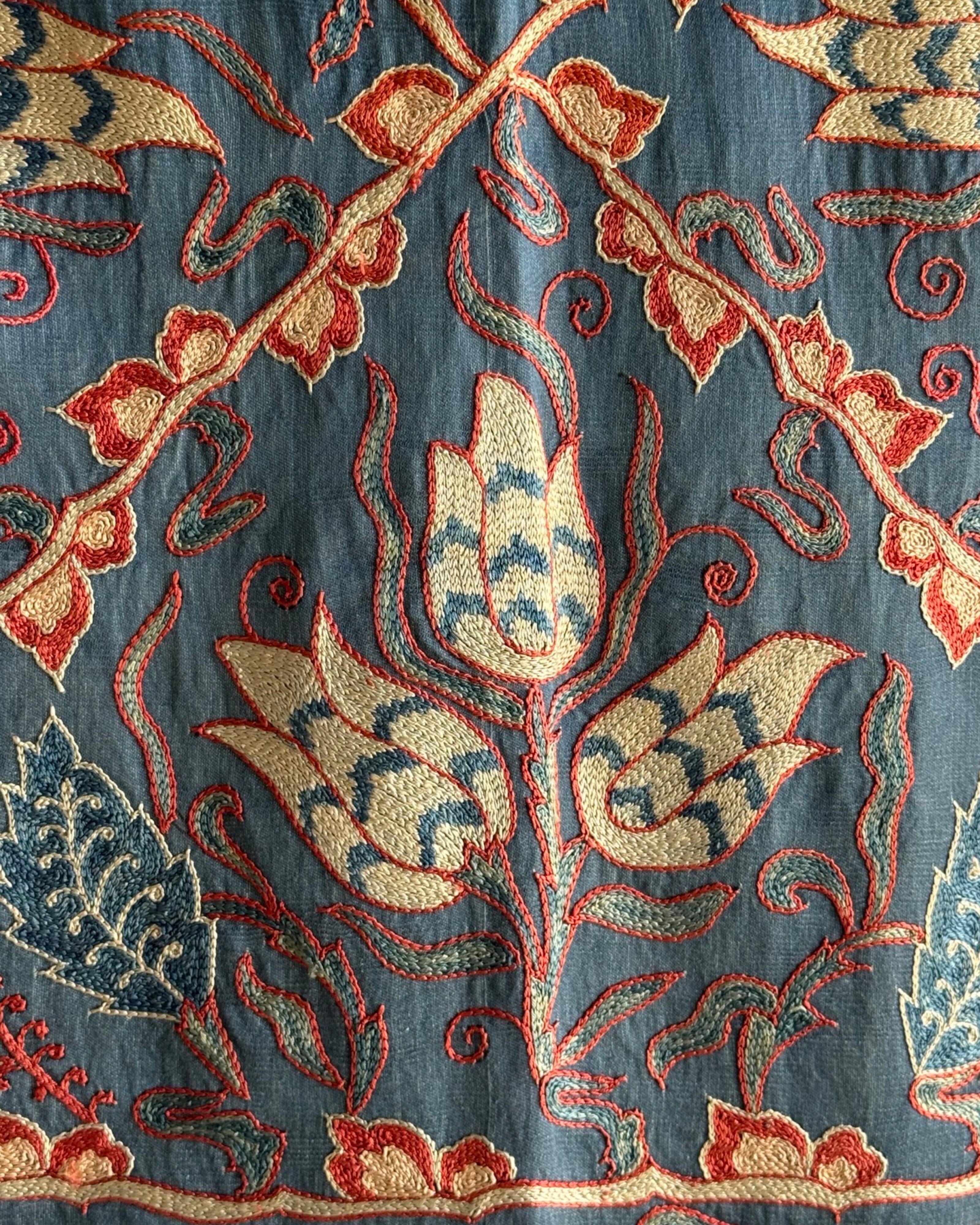 Hand Stitched Suzani (CSSU44825 | 62 x 81") Suzani Aziz Suzani 