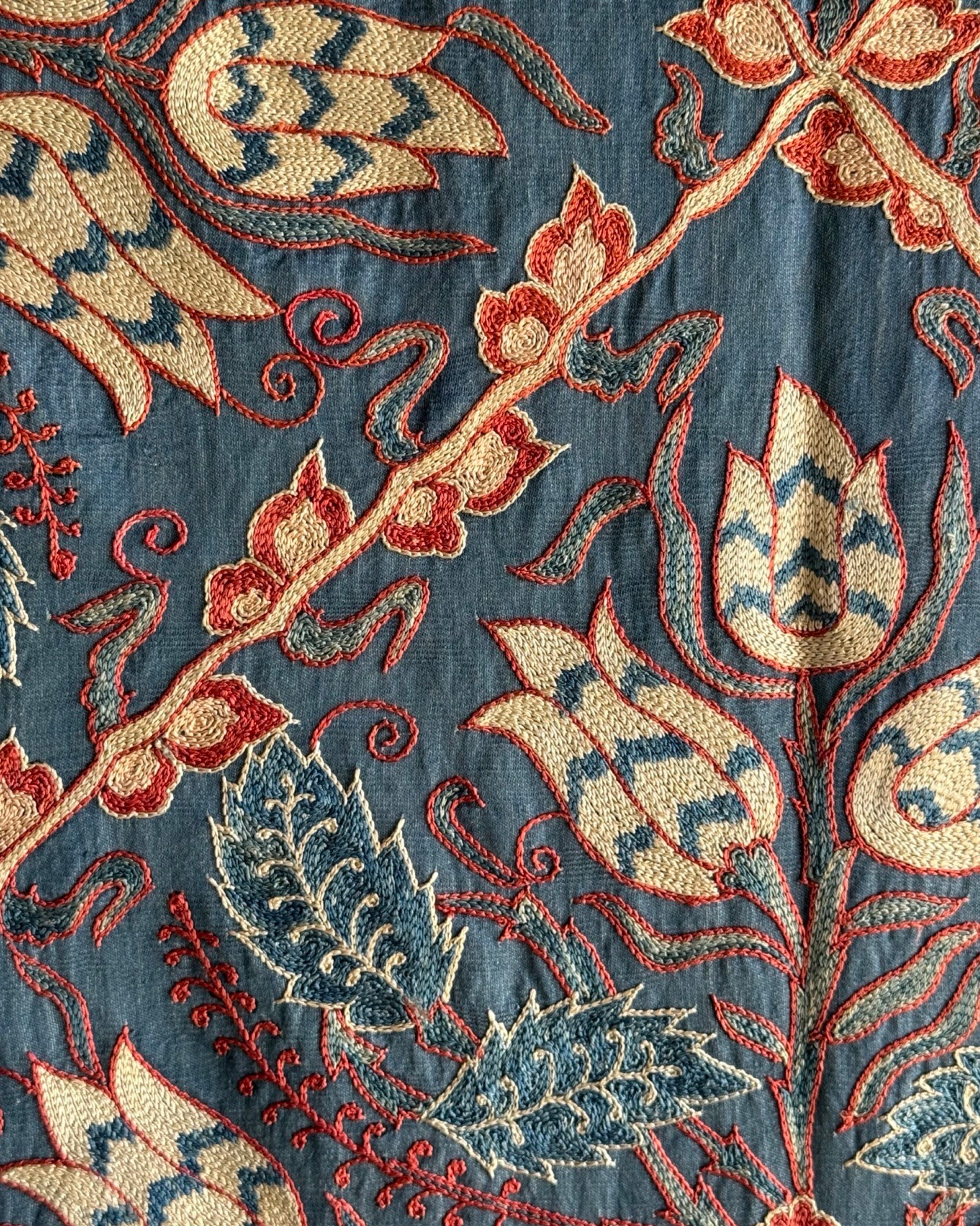 Hand Stitched Suzani (CSSU44825 | 62 x 81") Suzani Aziz Suzani 