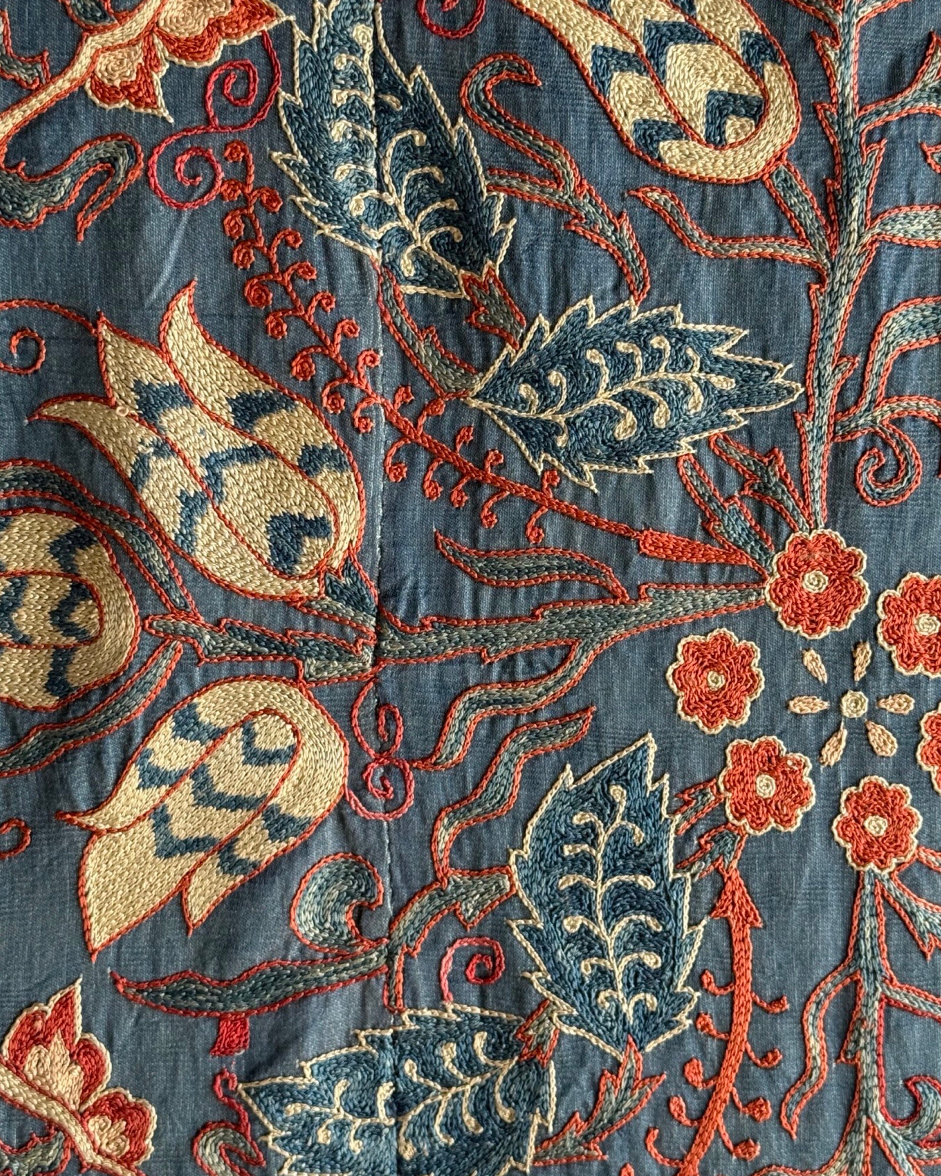 Hand Stitched Suzani (CSSU44825 | 62 x 81") Suzani Aziz Suzani 