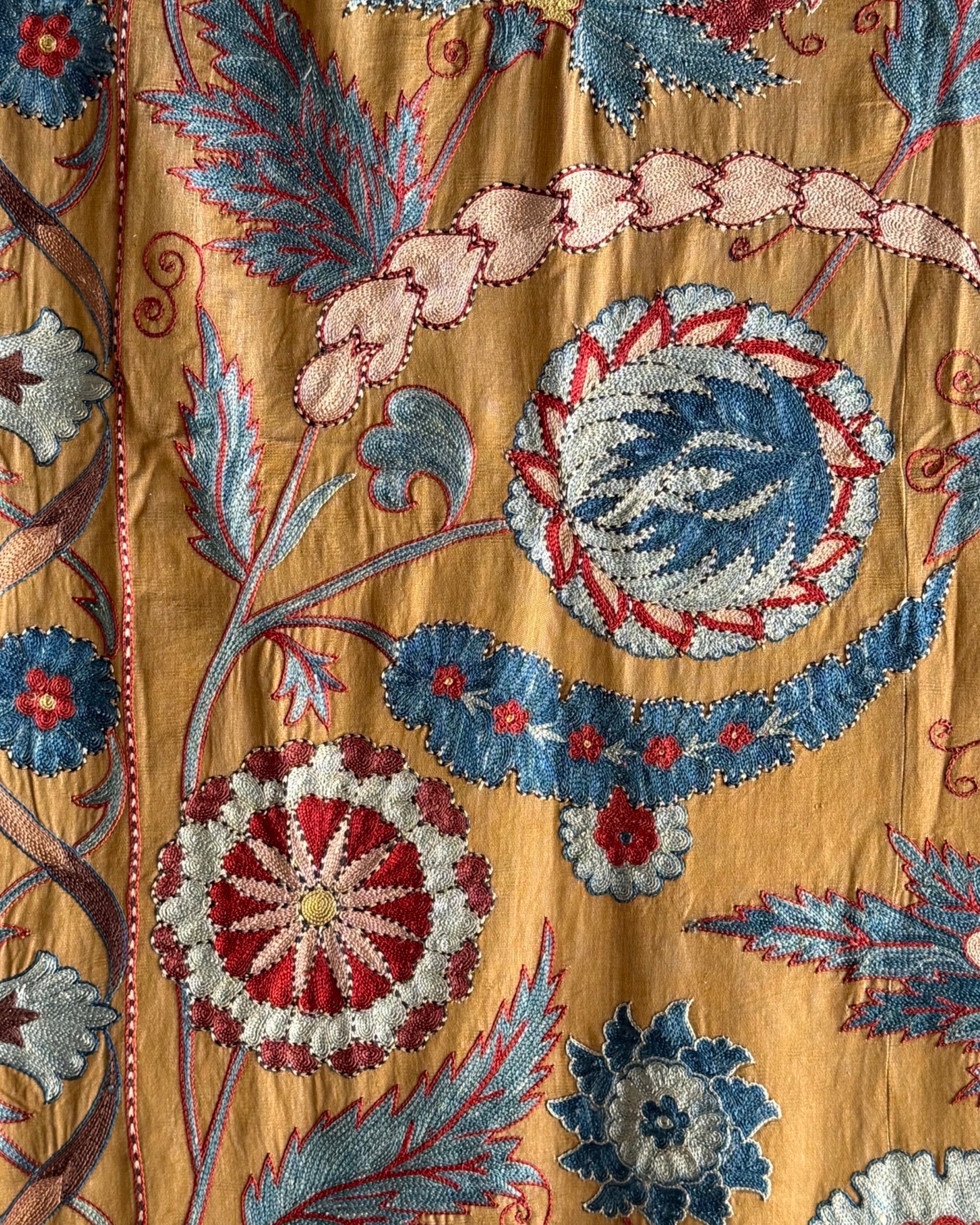 Hand Stitched Suzani (CSSU45025 | 63 x 87") Suzani Aziz Suzani 