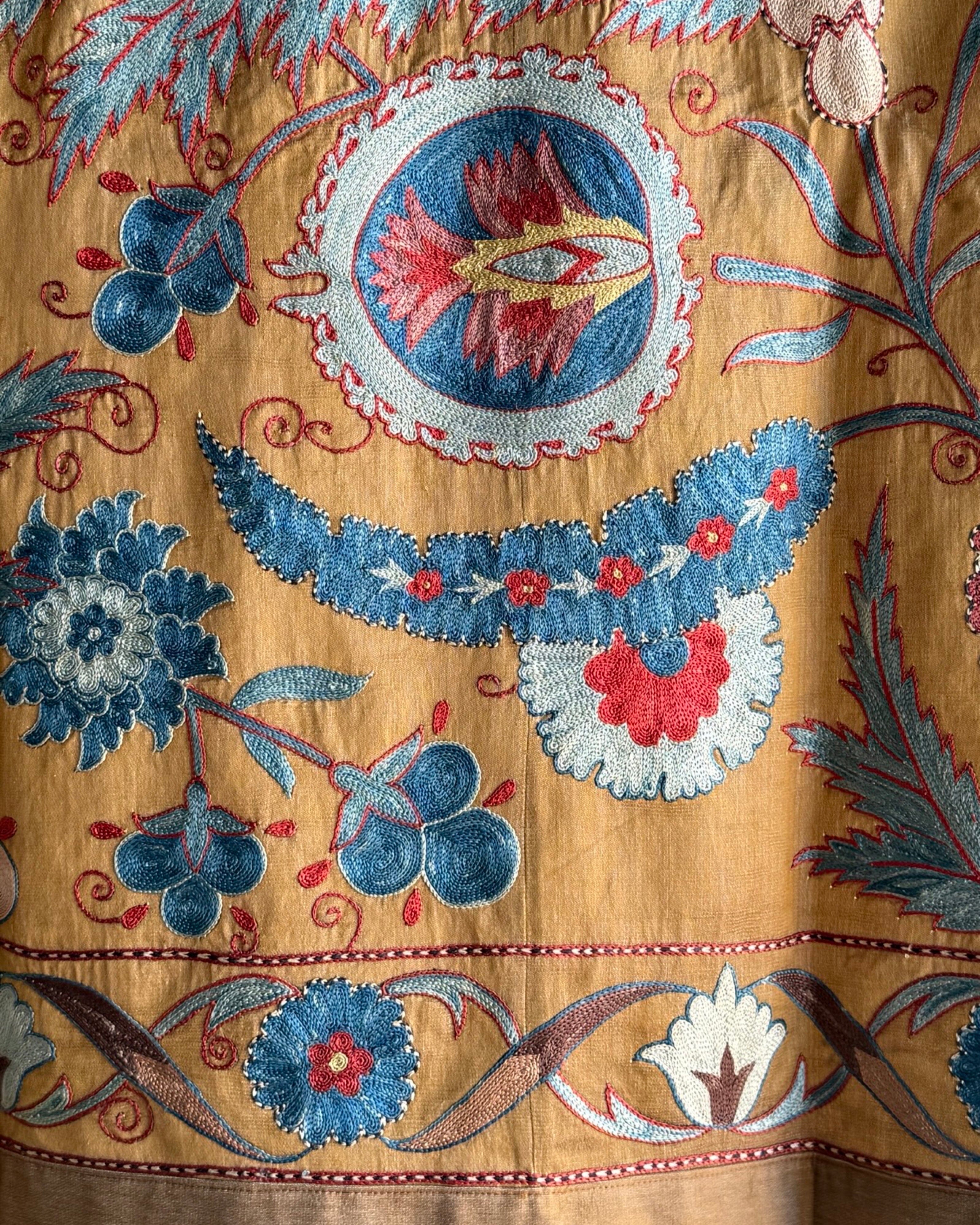 Hand Stitched Suzani (CSSU45025 | 63 x 87") Suzani Aziz Suzani 