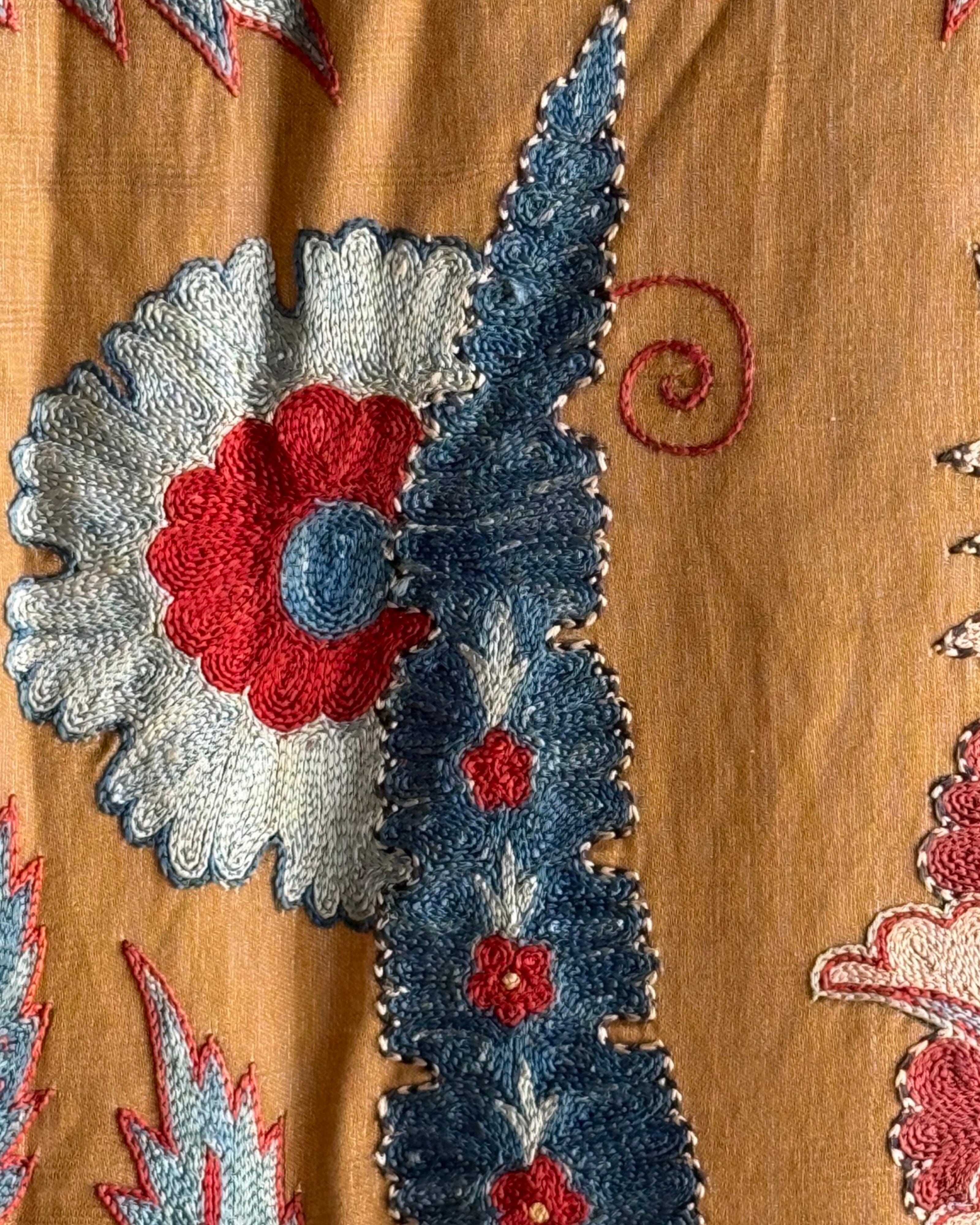 Hand Stitched Suzani (CSSU45025 | 63 x 87") Suzani Aziz Suzani 