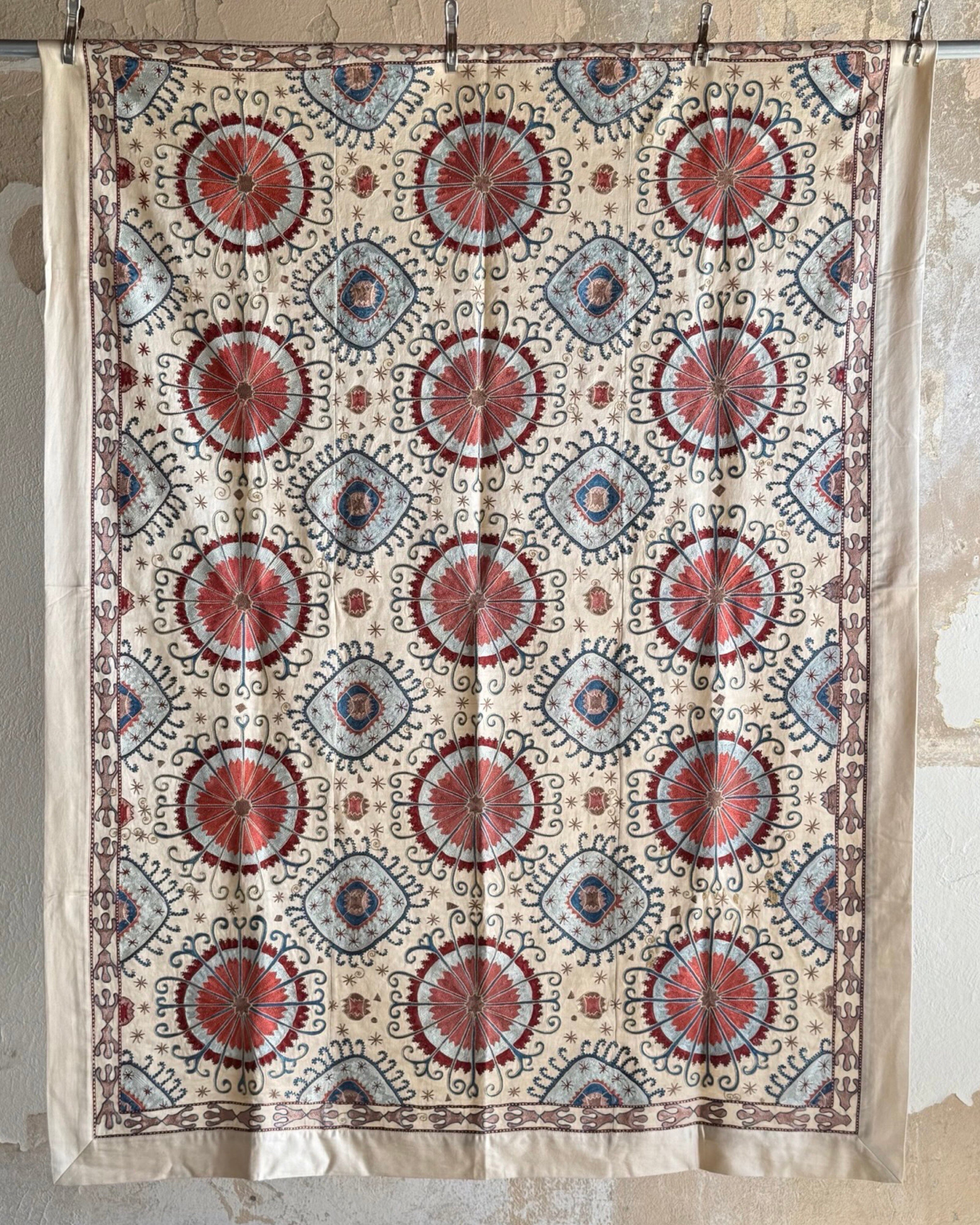 Hand Stitched Suzani (CSSU45325 | 60 x 82") Suzani Aziz Suzani 