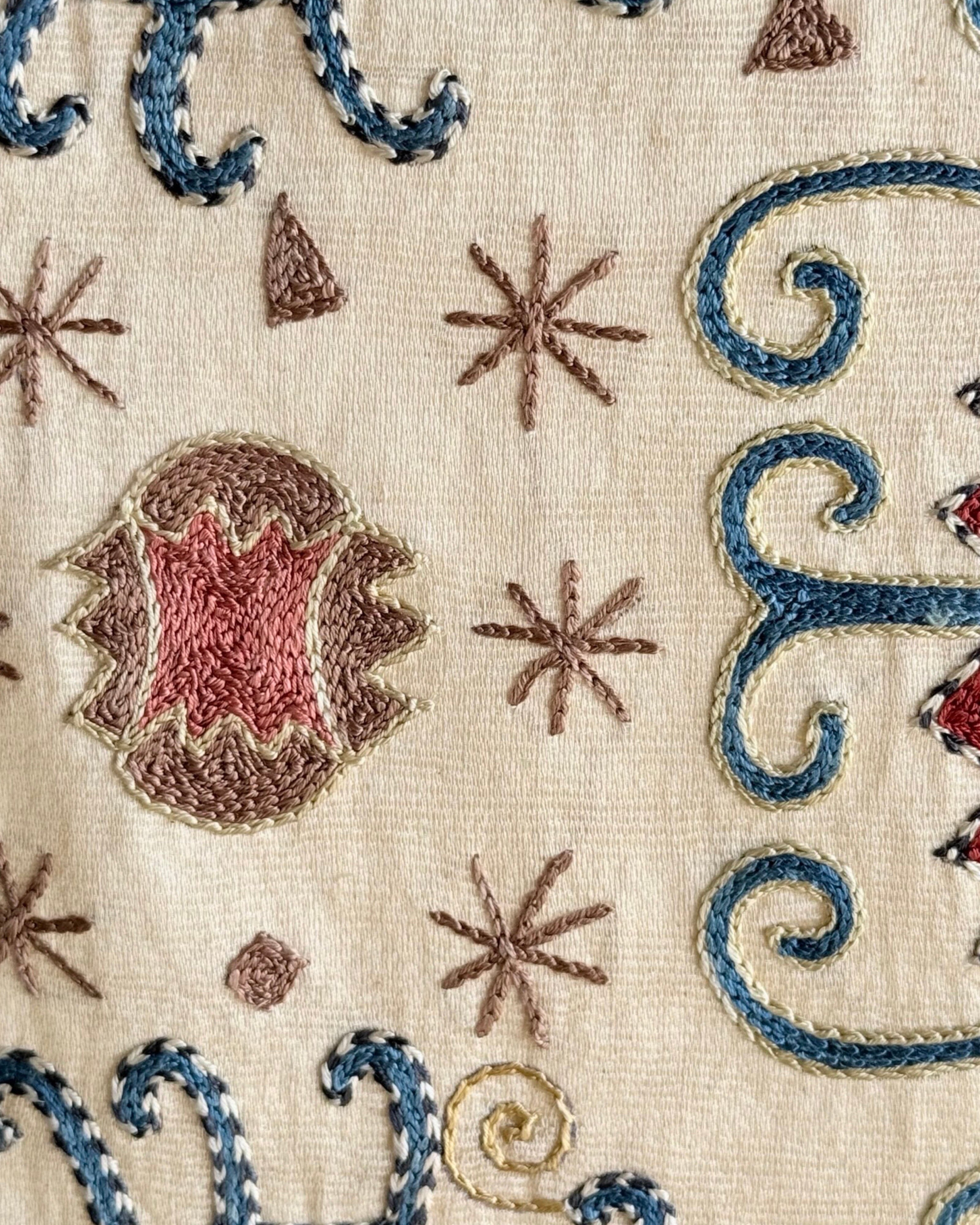 Hand Stitched Suzani (CSSU45325 | 60 x 82") Suzani Aziz Suzani 