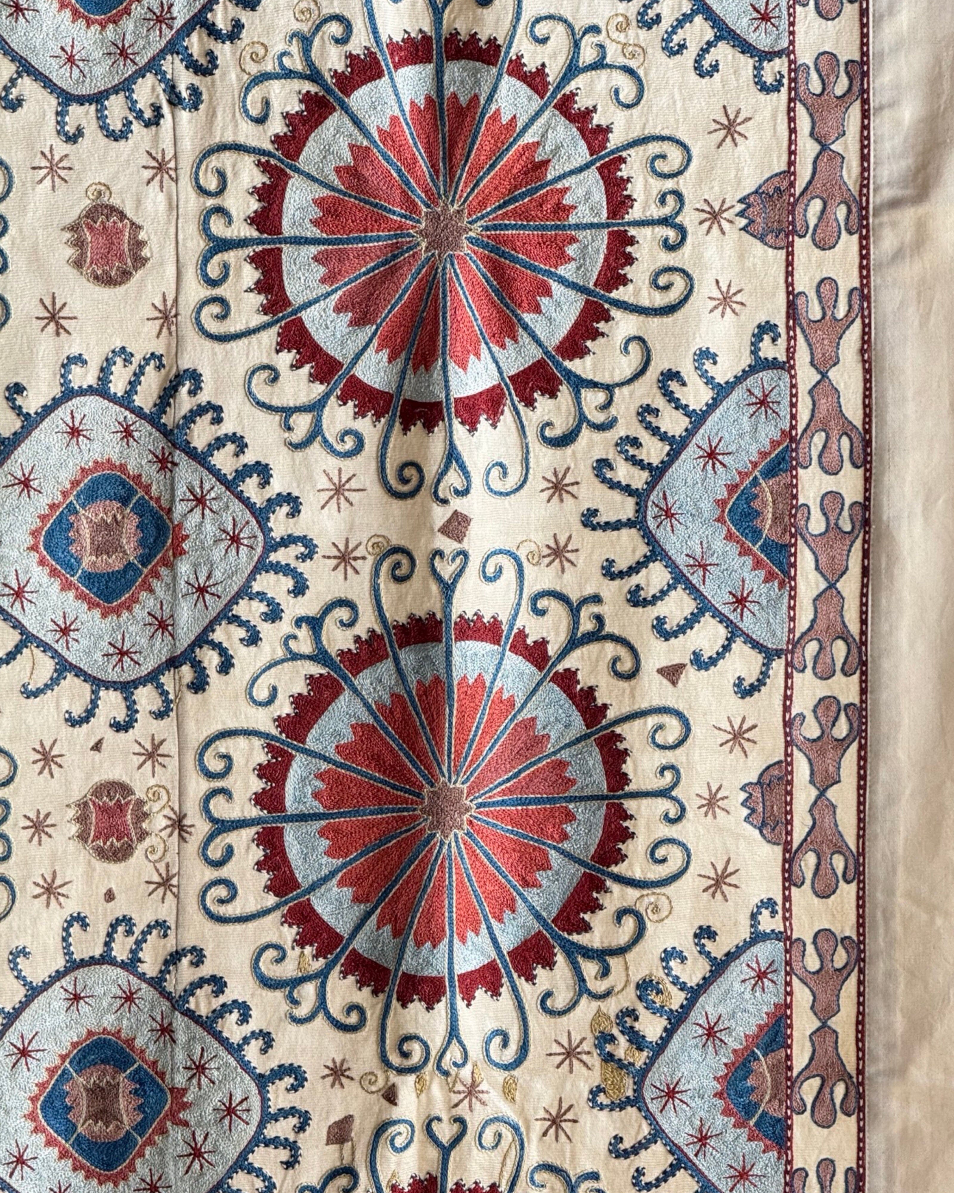 Hand Stitched Suzani (CSSU45325 | 60 x 82") Suzani Aziz Suzani 