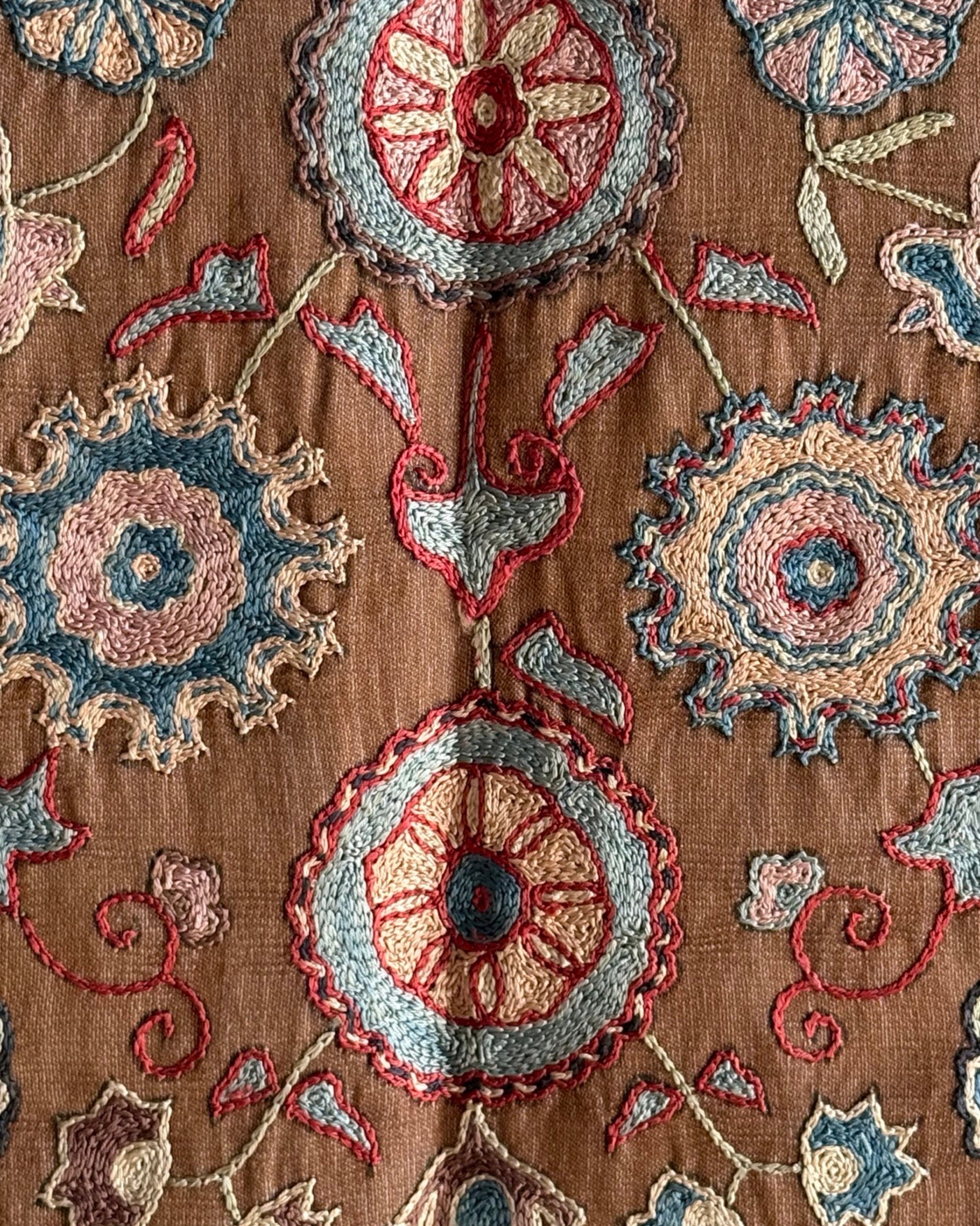 Hand Stitched Suzani (CSSU45425 | 59 x 73") Suzani Aziz Suzani 