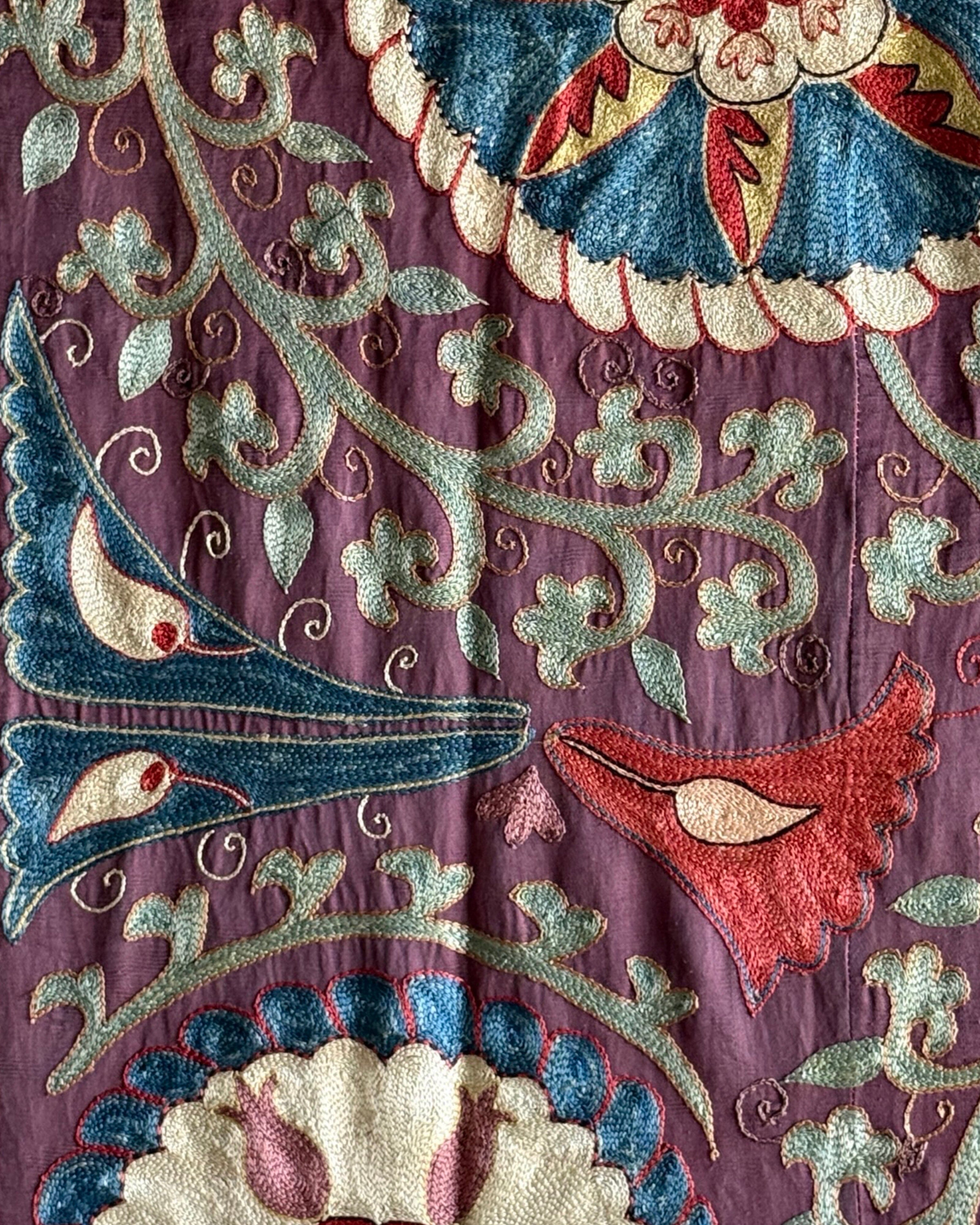 Hand Stitched Suzani (CSSU45625 | 64 x 81") Suzani Aziz Suzani 